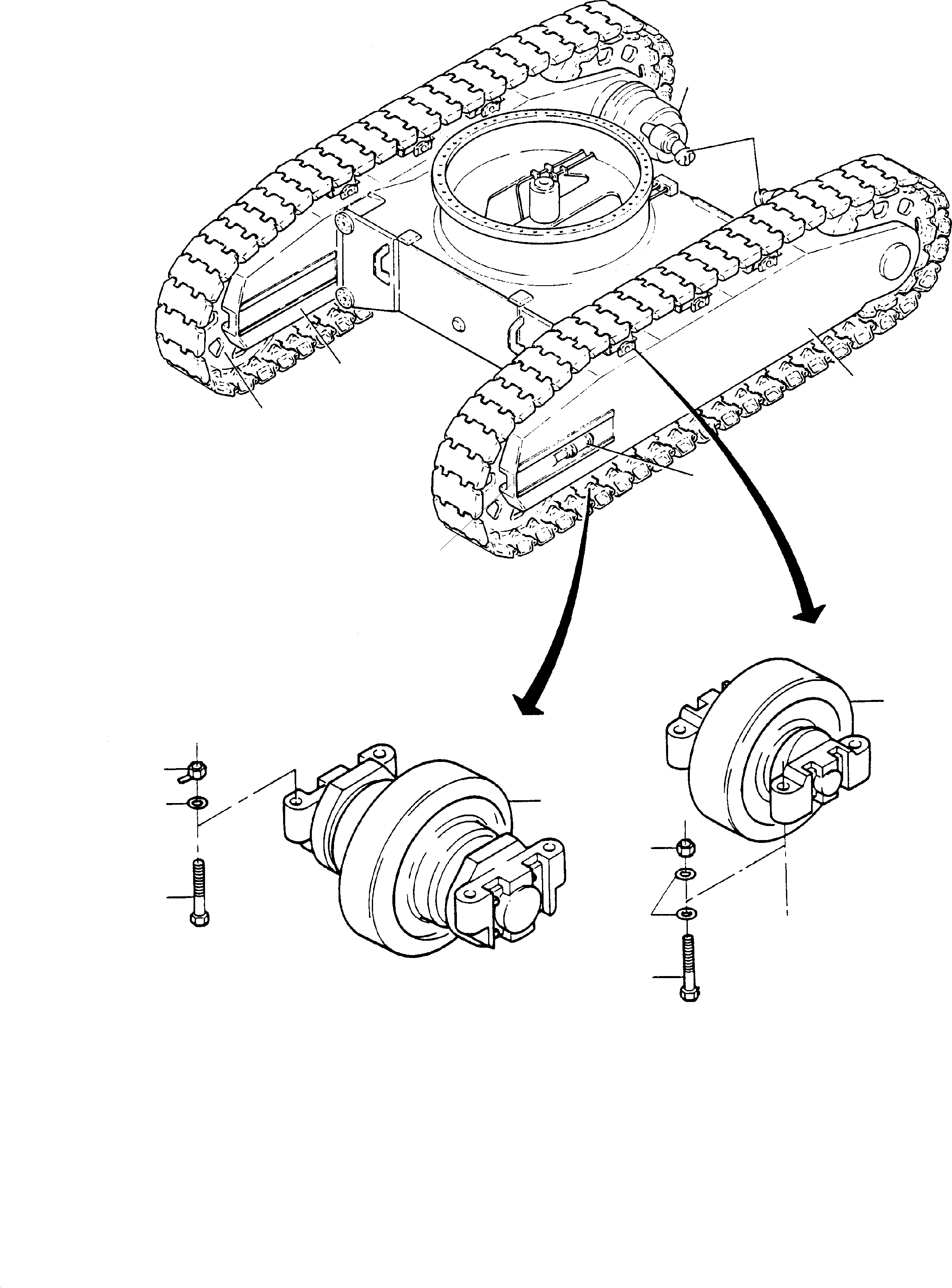 Excavators Mining Komatsu / H185S S/N 06085(g06085) / Side Frame(585-3110 : 585-3110)