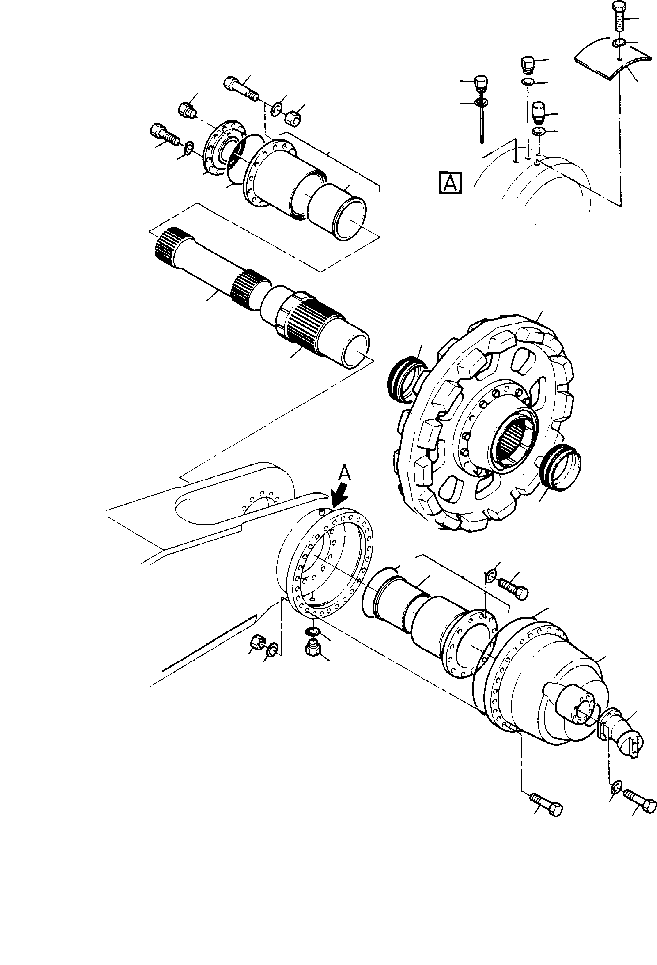 Excavators Mining Komatsu / H185S S/N 06085(g06085) / Side Frame(585-3110 : 585-3110)