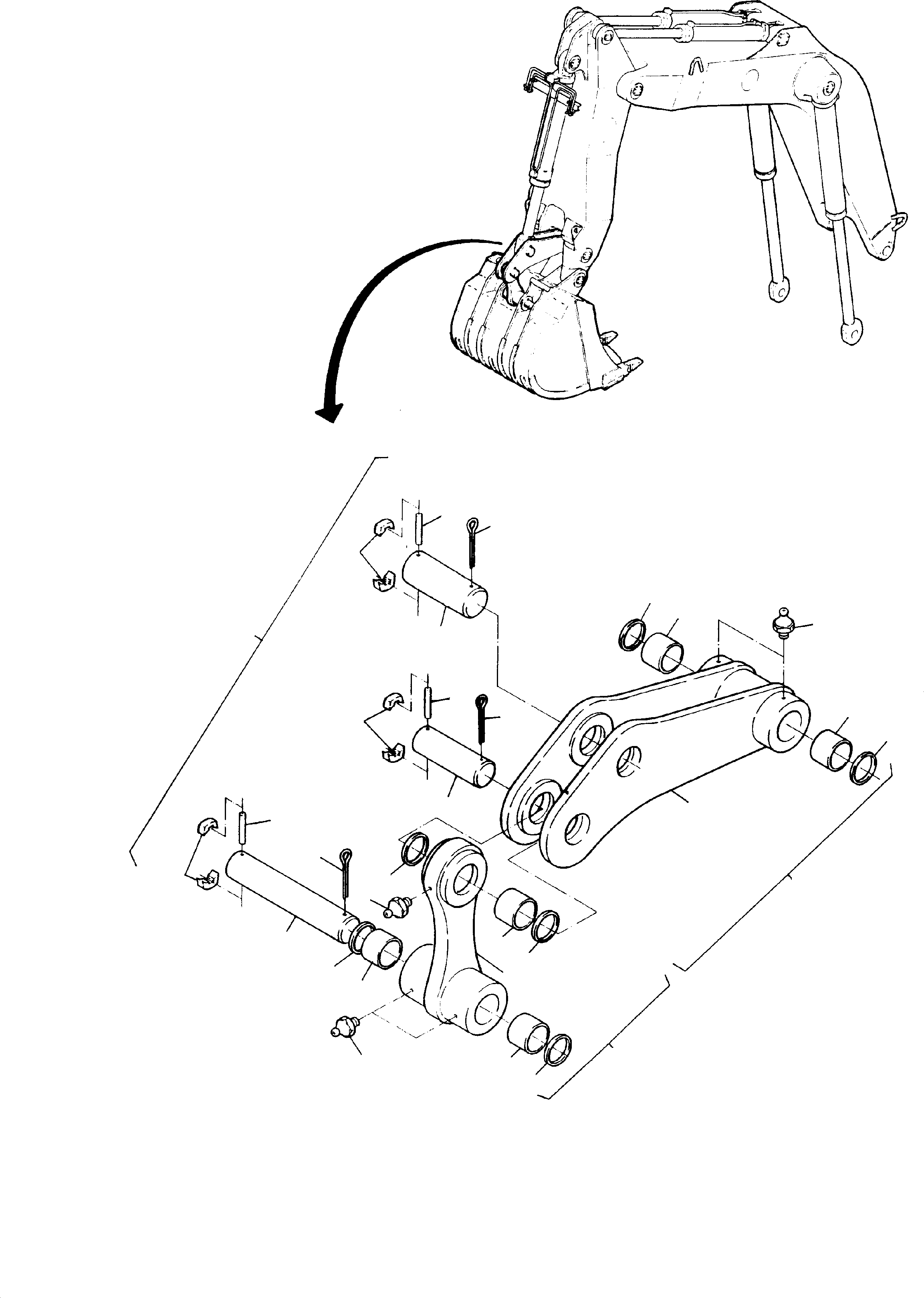 Excavators Mining Komatsu / H185S S/N 06085(g06085) / Steering and Rod(585-4700 : 585-4700)