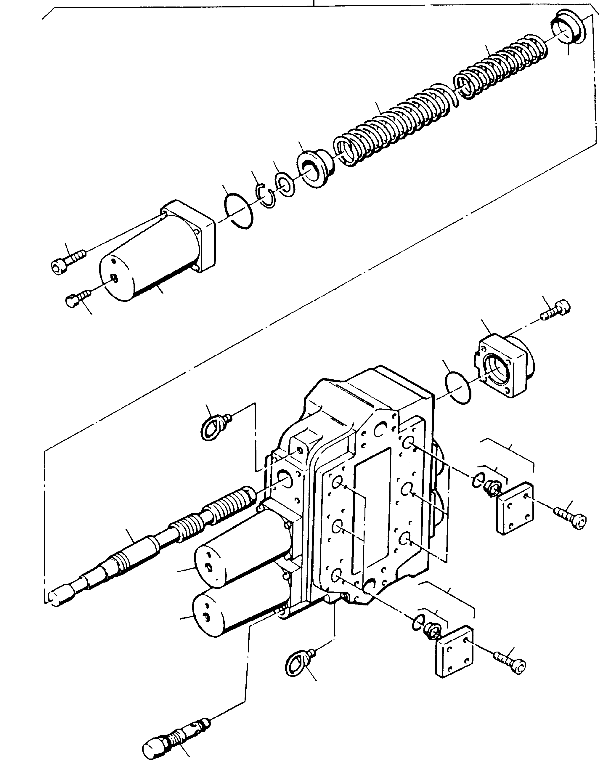 Excavators Mining Komatsu / H185S S/N 06085(g06085) / Hydr.-Control Block(090-0721 : 090-0721)
