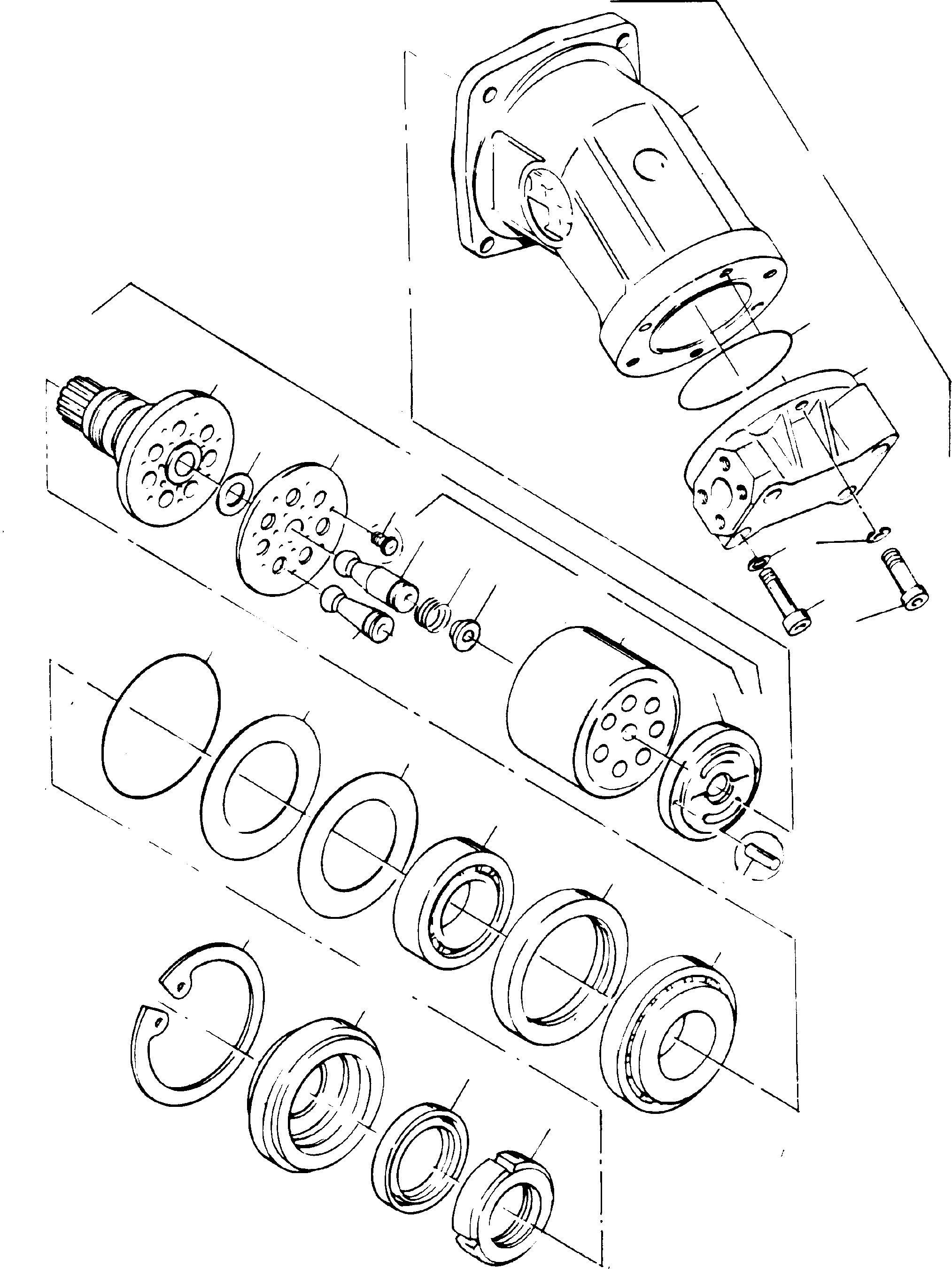 Excavators Mining Komatsu / H185S S/N 06085(g06085) / Hydraulic-Motor(090-1371 : 090-1371)