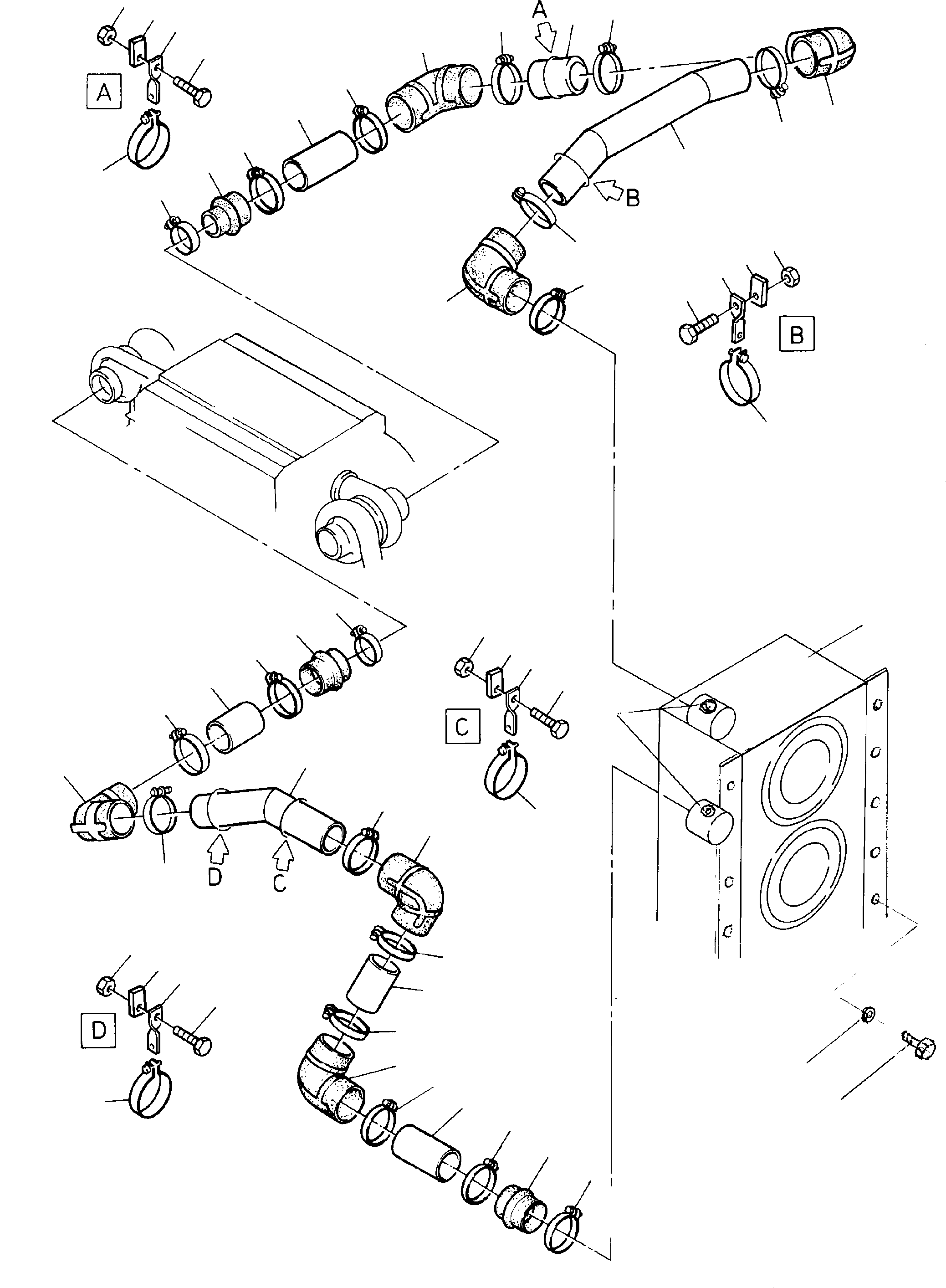 Excavators Mining Komatsu / H185S S/N 06085(g06085) / Air Filter System(585-1251 : 585-1251)