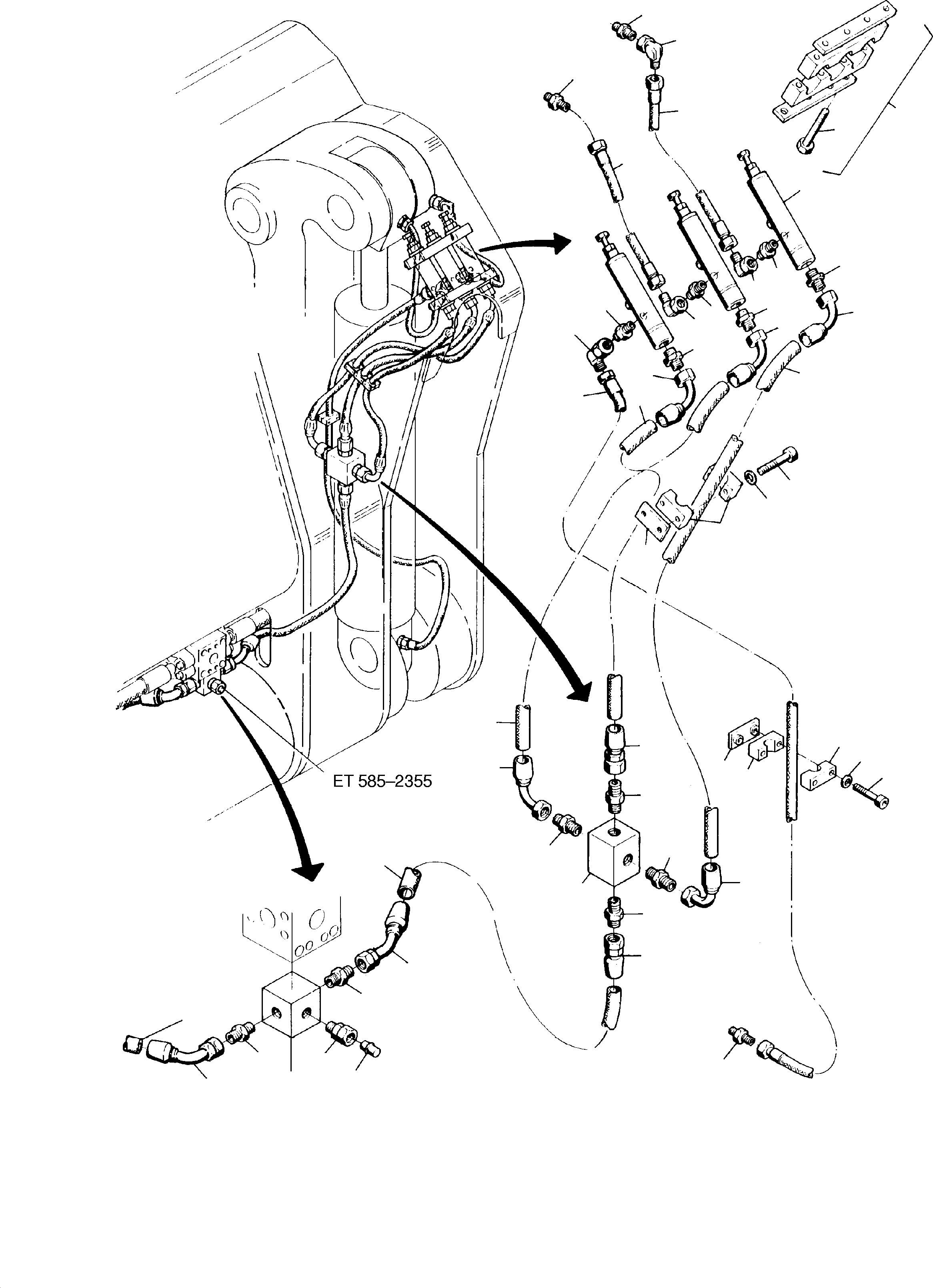 Excavators Mining Komatsu / H185S S/N 06085(g06085) / Central Lubrication - Bullclam(585-2360 : 585-2360)