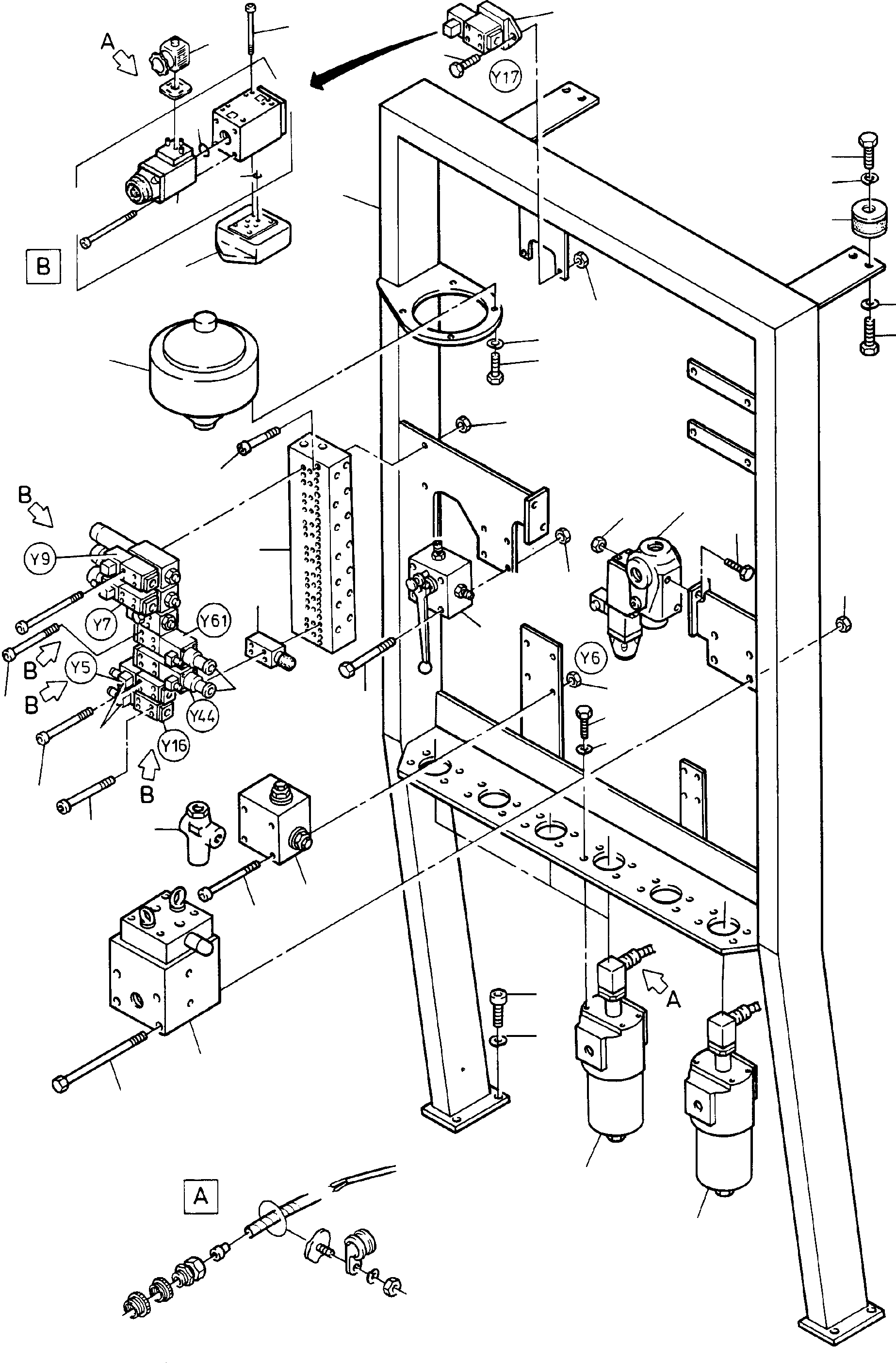 Excavators Mining Komatsu / H185S S/N 06085(g06085) / Control Plate(585-1855 : 585-1855)