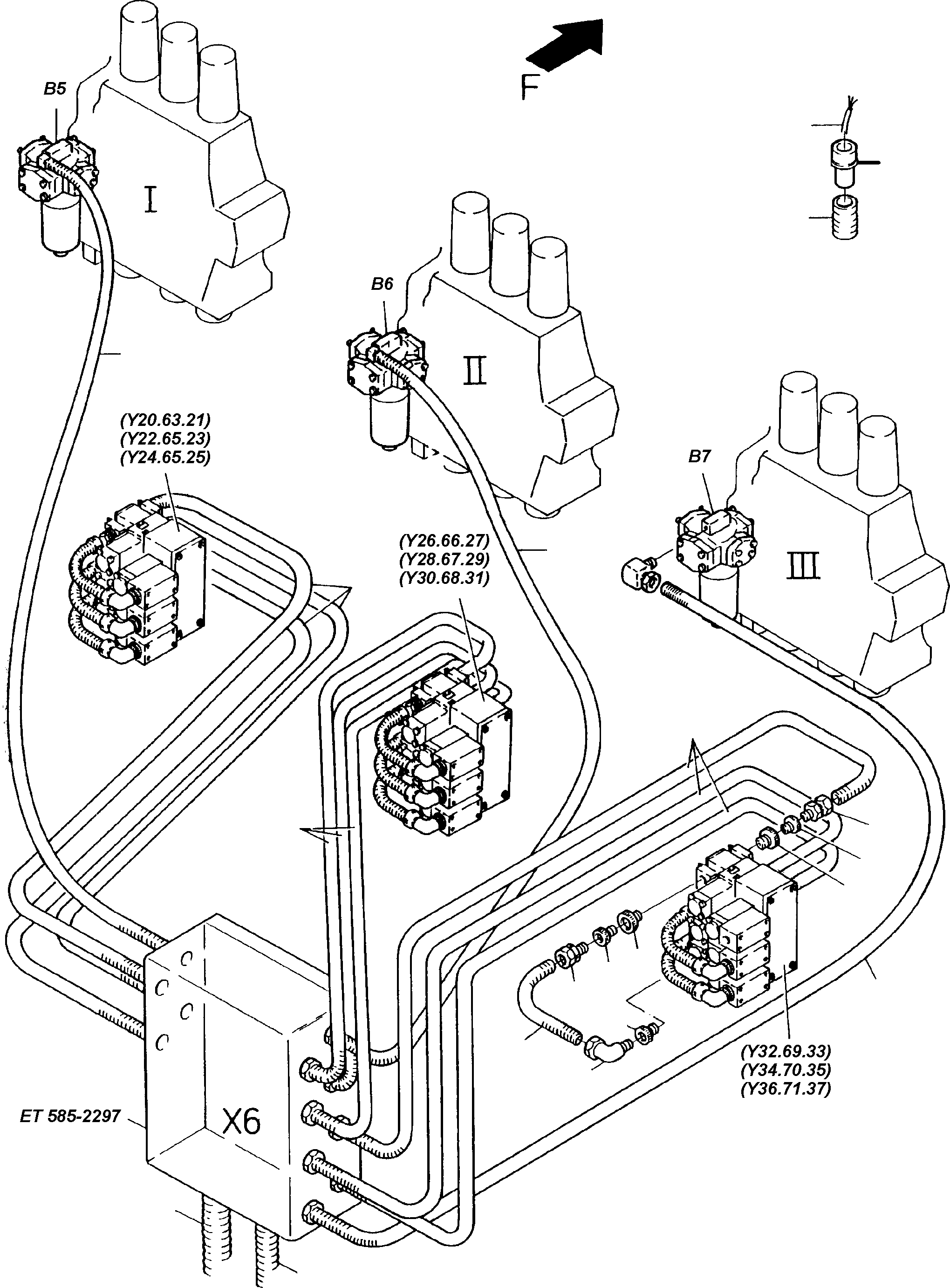 Excavators Mining Komatsu / H185S S/N 06091(g06091) / Cables Control Blocks(585-2240 : 585-2240)