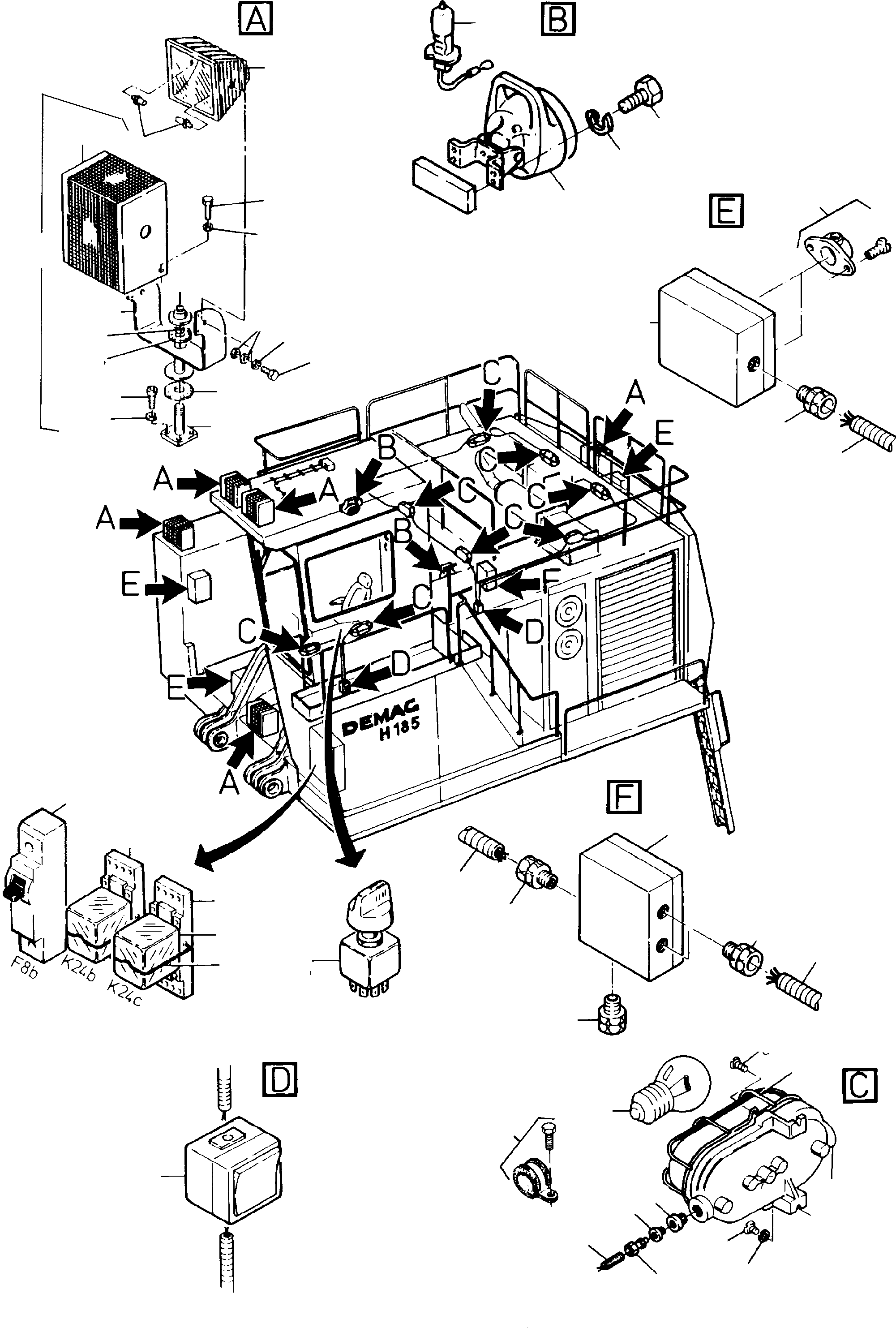 Excavators Mining Komatsu / H185S S/N 06091(g06091) / Standard Lighting Equipment(585-2120-2 : 585-2120-2)