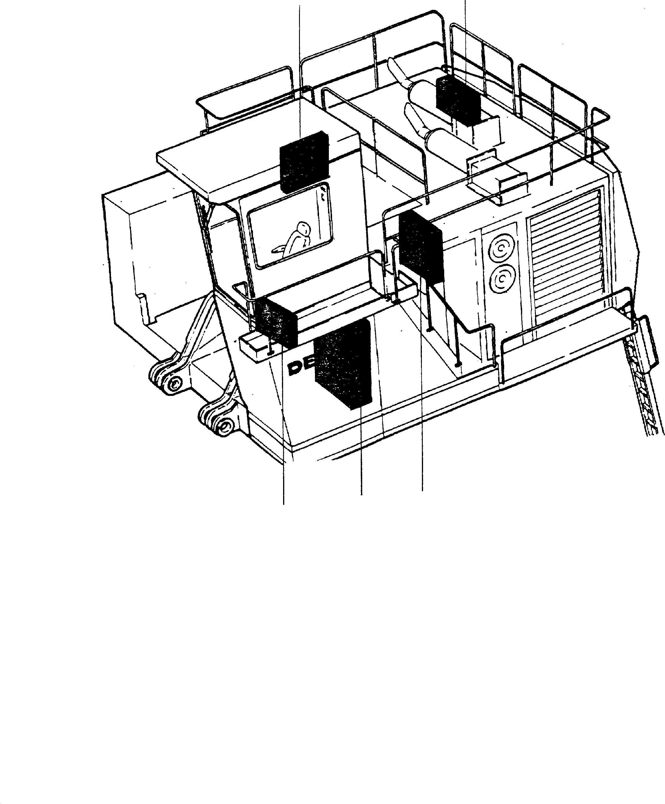 Excavators Mining Komatsu / H185S S/N 06091(g06091) / General View - Switch-and Junction Boxes(585-2200 : 585-2200)