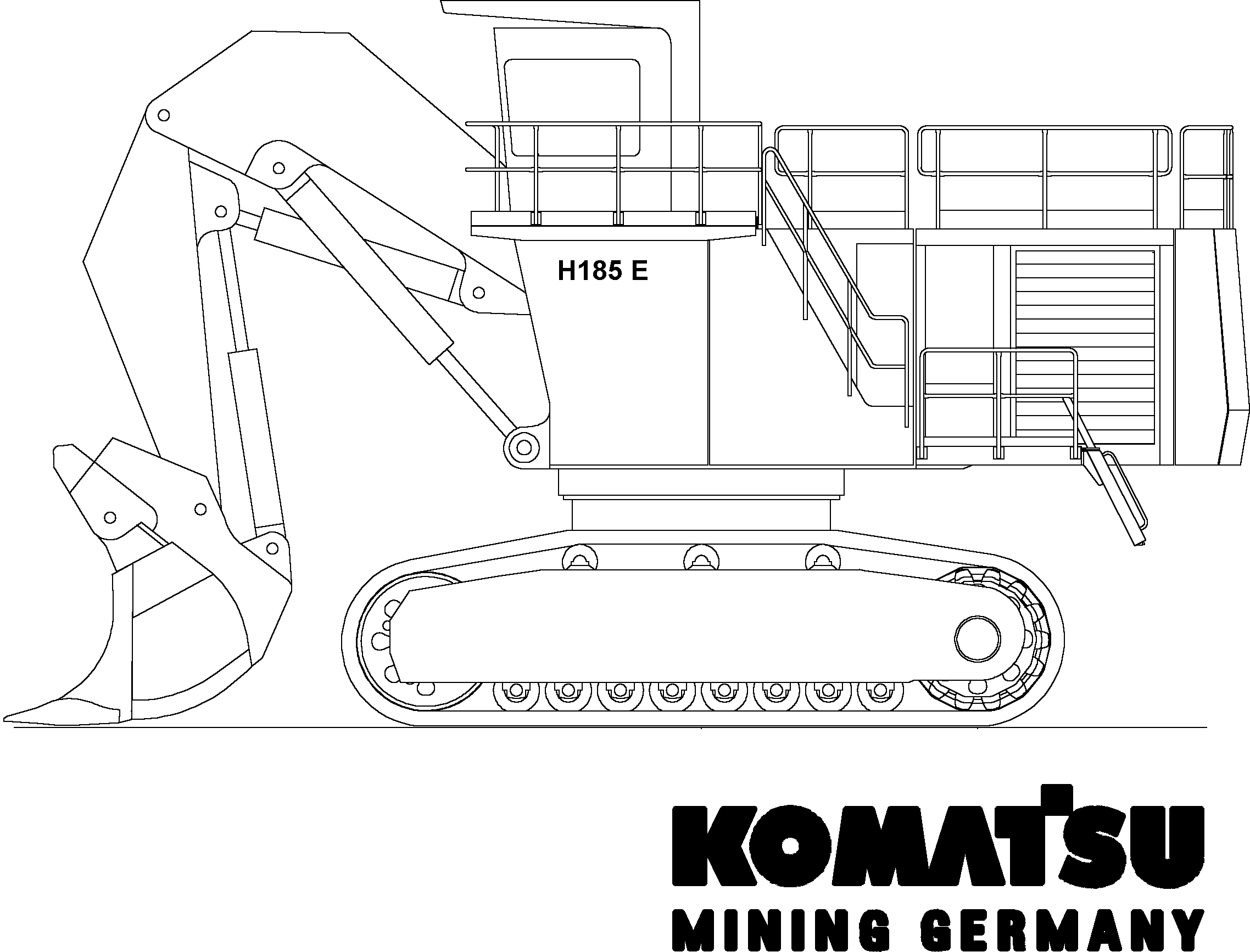 Excavators Mining Komatsu / H185E S/N 06099(g06099)