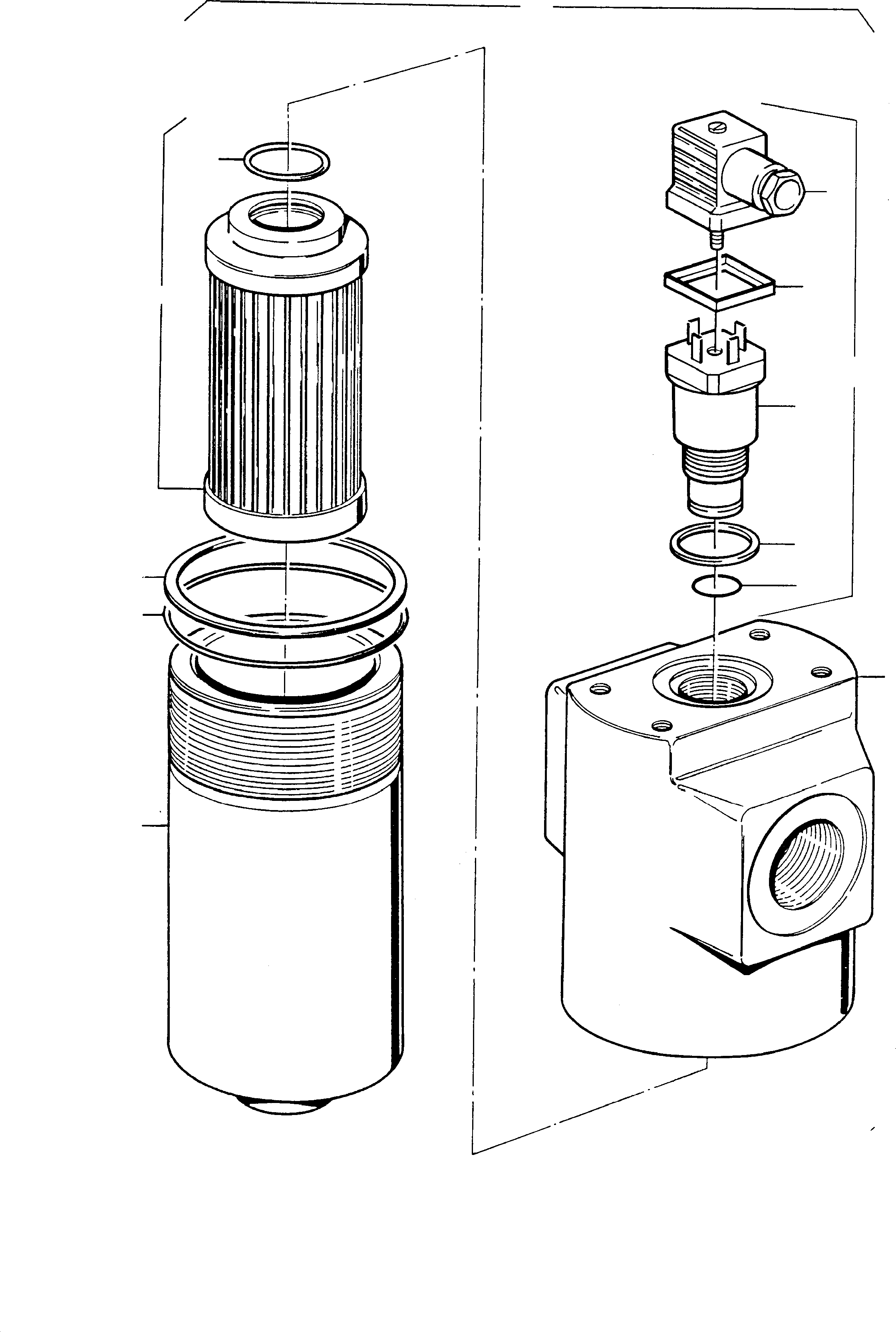 Komatsu parts book diagram for PC3000-1 S/N 06184: HYDRAULIC FILTER