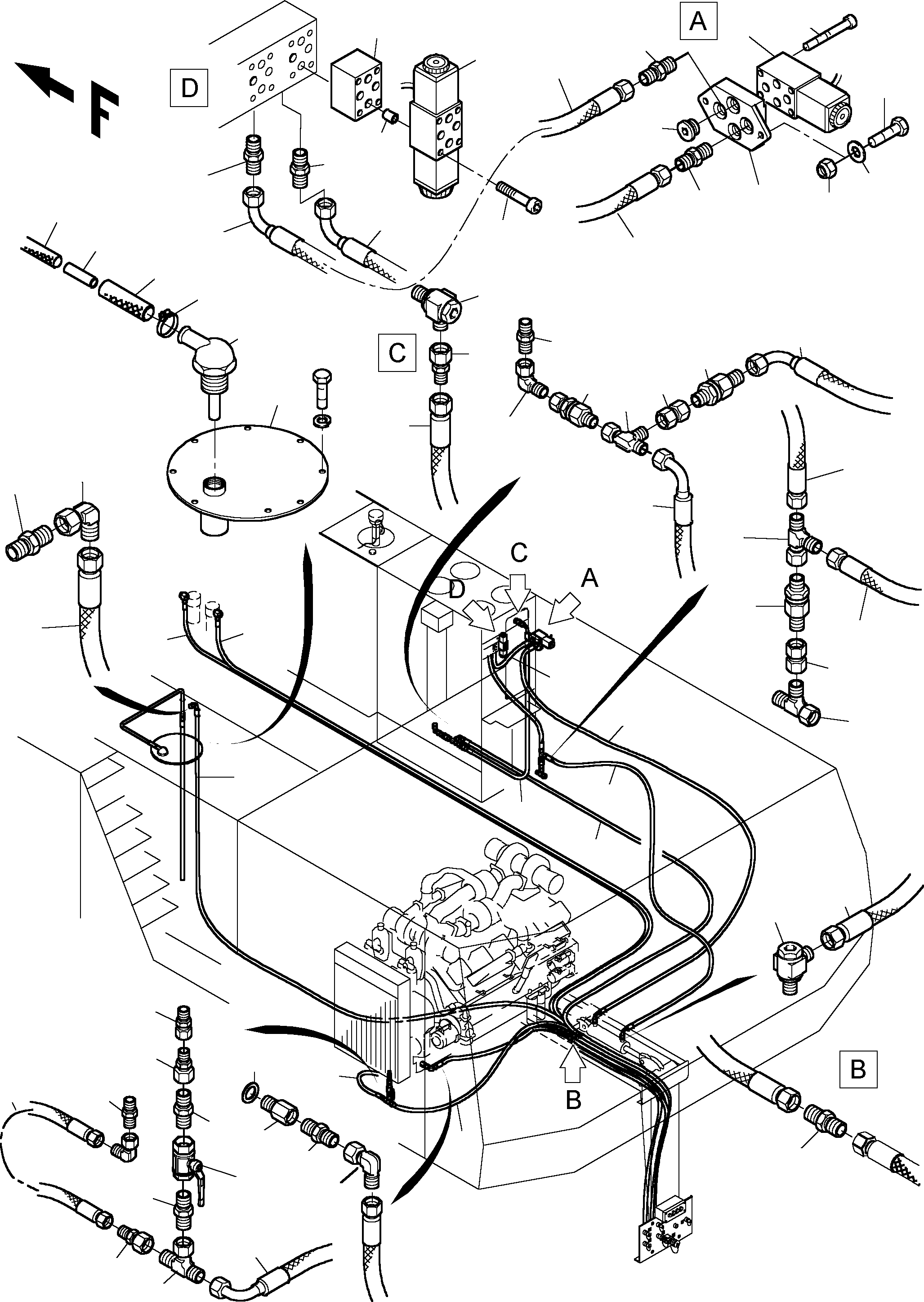 Komatsu parts book diagram for PC3000-1 S/N 06184: REFUELING EQUIPMENT