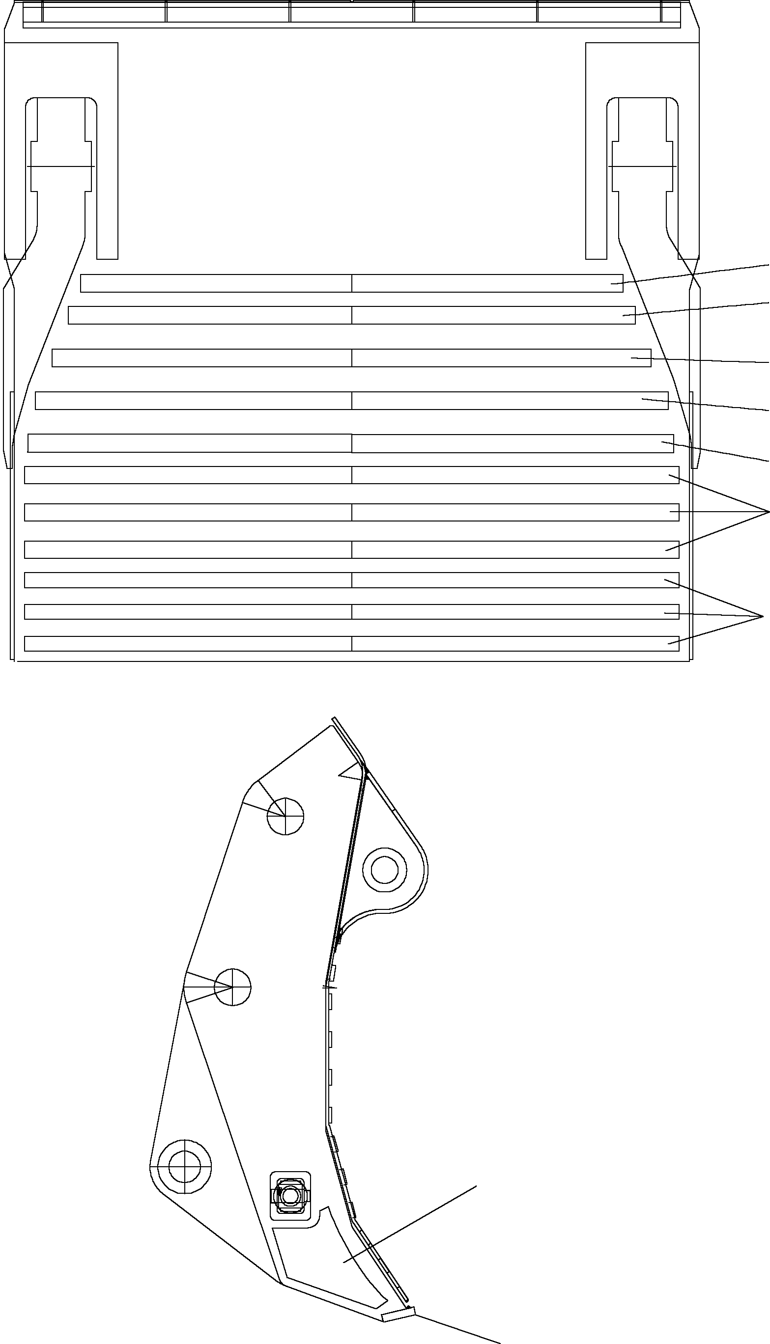 Komatsu parts book diagram for PC3000-1 S/N 06184: WEAR AND TEAR PARTS BULLCLAM BUCKET WALL