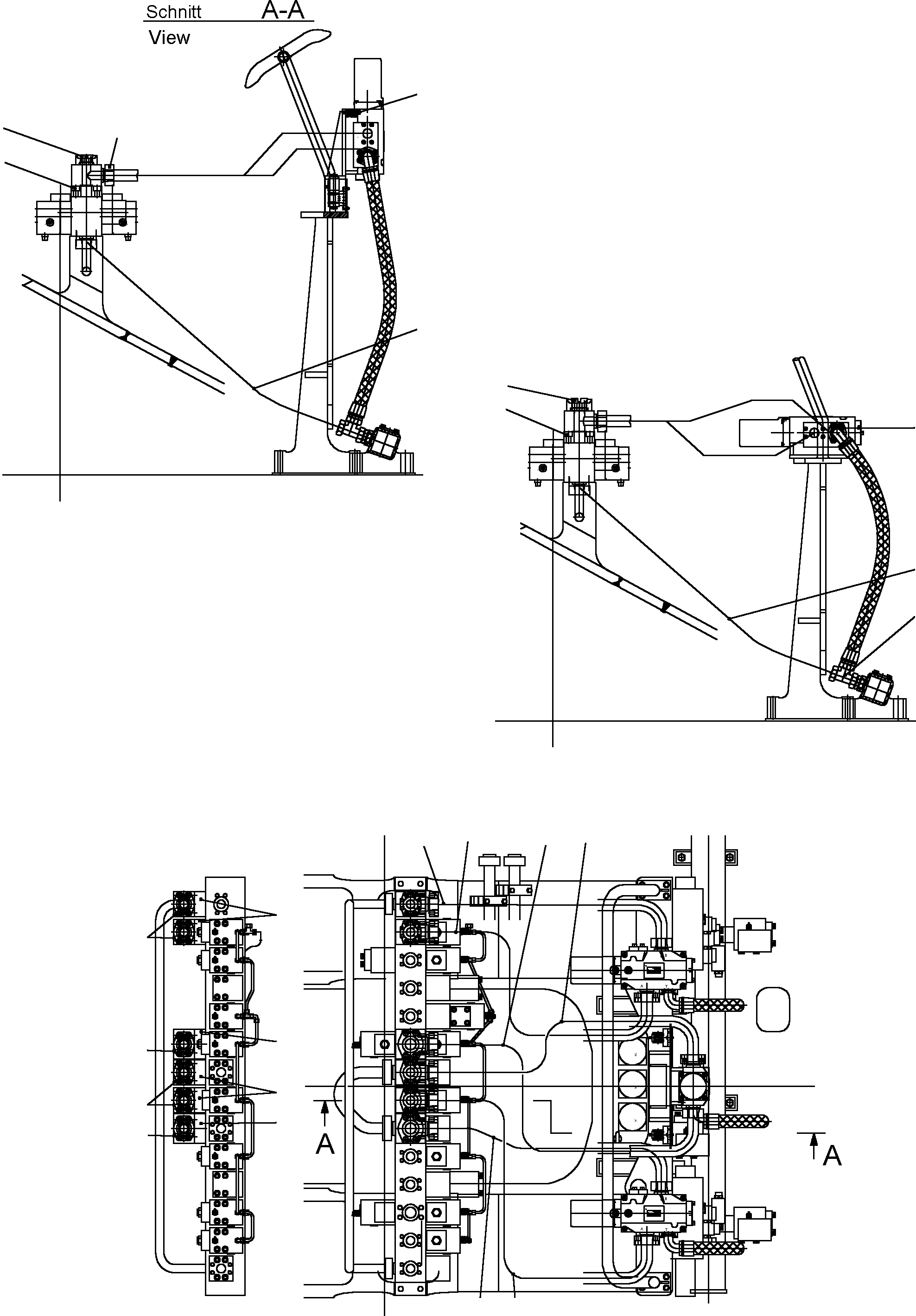 Komatsu parts book diagram for PC3000-1 S/N 06190: FLOAT POSITION
