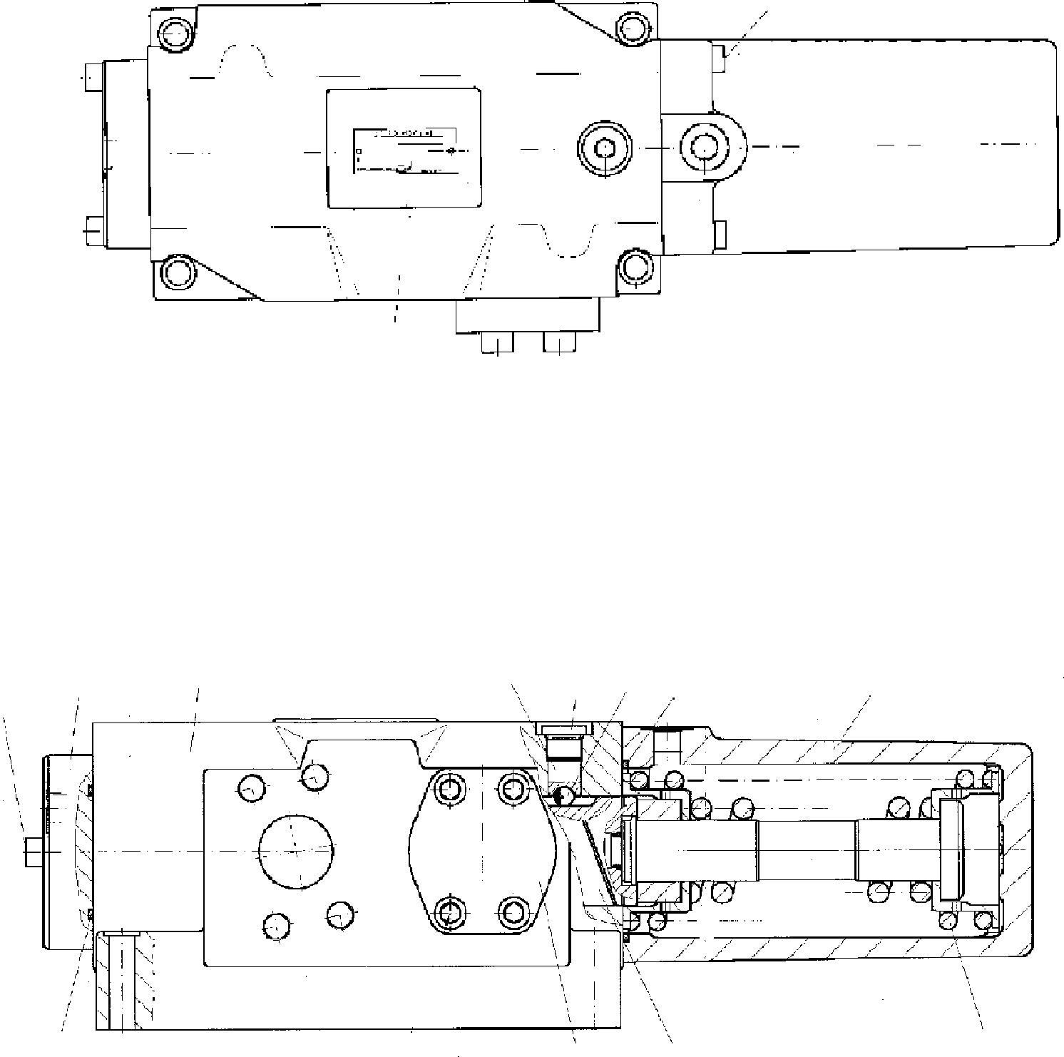 Komatsu parts book diagram for PC3000-1 S/N 06190: COUNTERSUNK VALVE