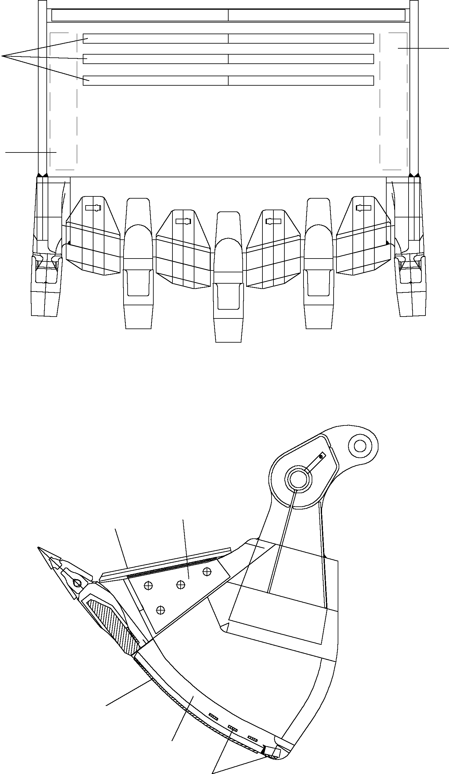 Komatsu parts book diagram for PC3000-1 S/N 06190: WEAR AND TEAR PARTS BUCKET CLAM
