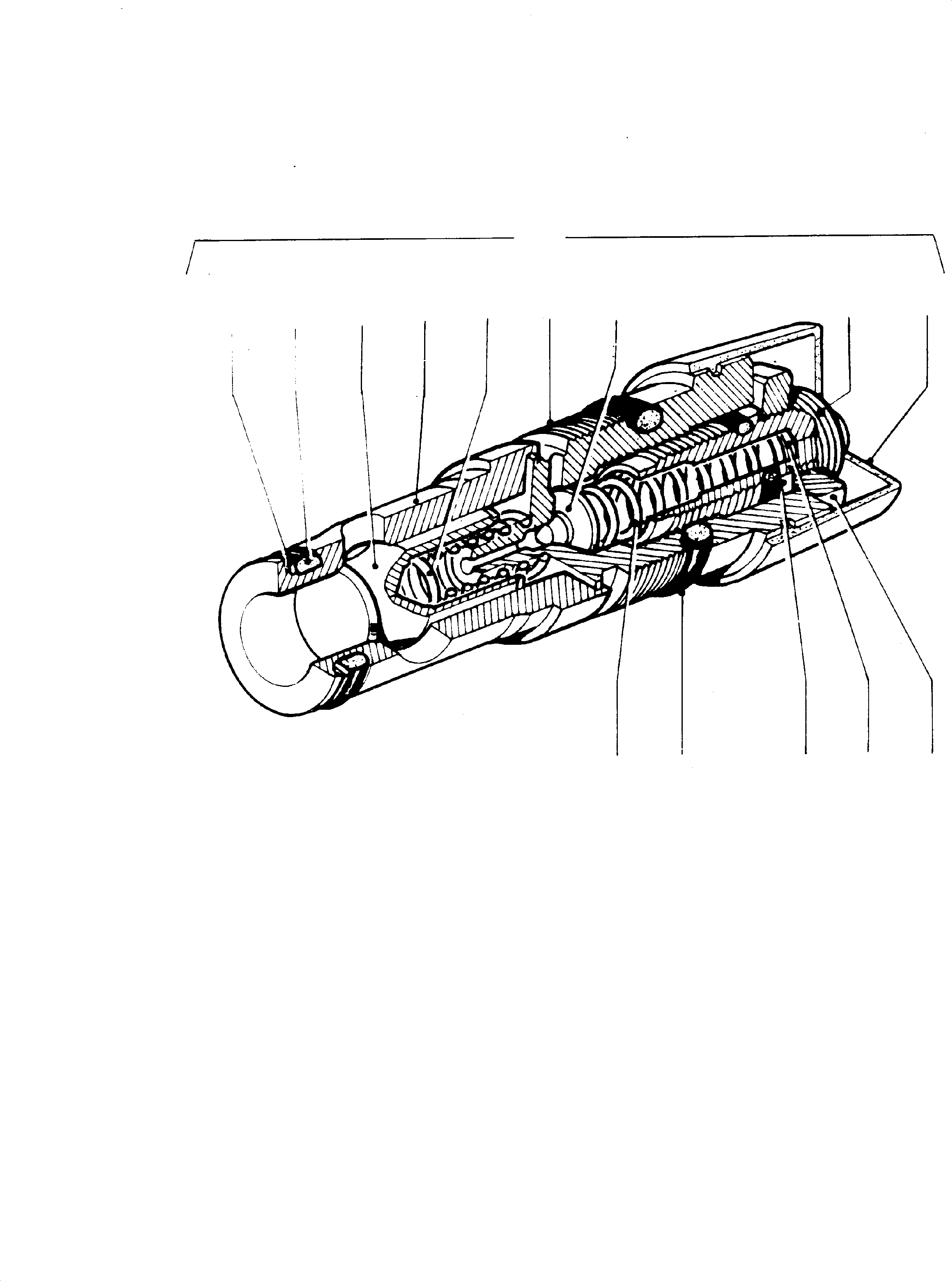 Komatsu parts book diagram for PC3000-1 S/N 06194: PRESSURE RELIEF VALVE