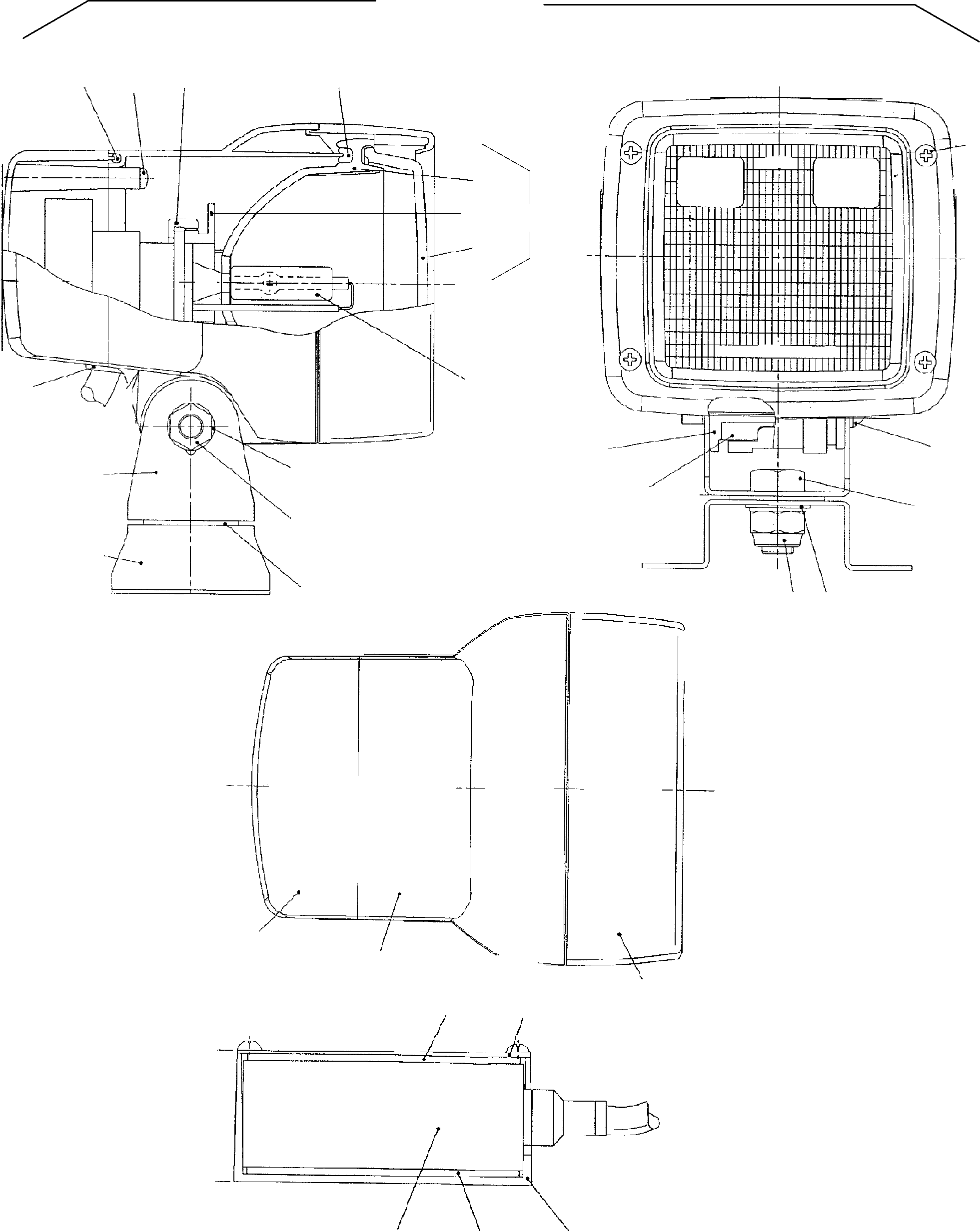 Komatsu parts book diagram for PC3000-1 S/N 06194: HEAD LIGHT