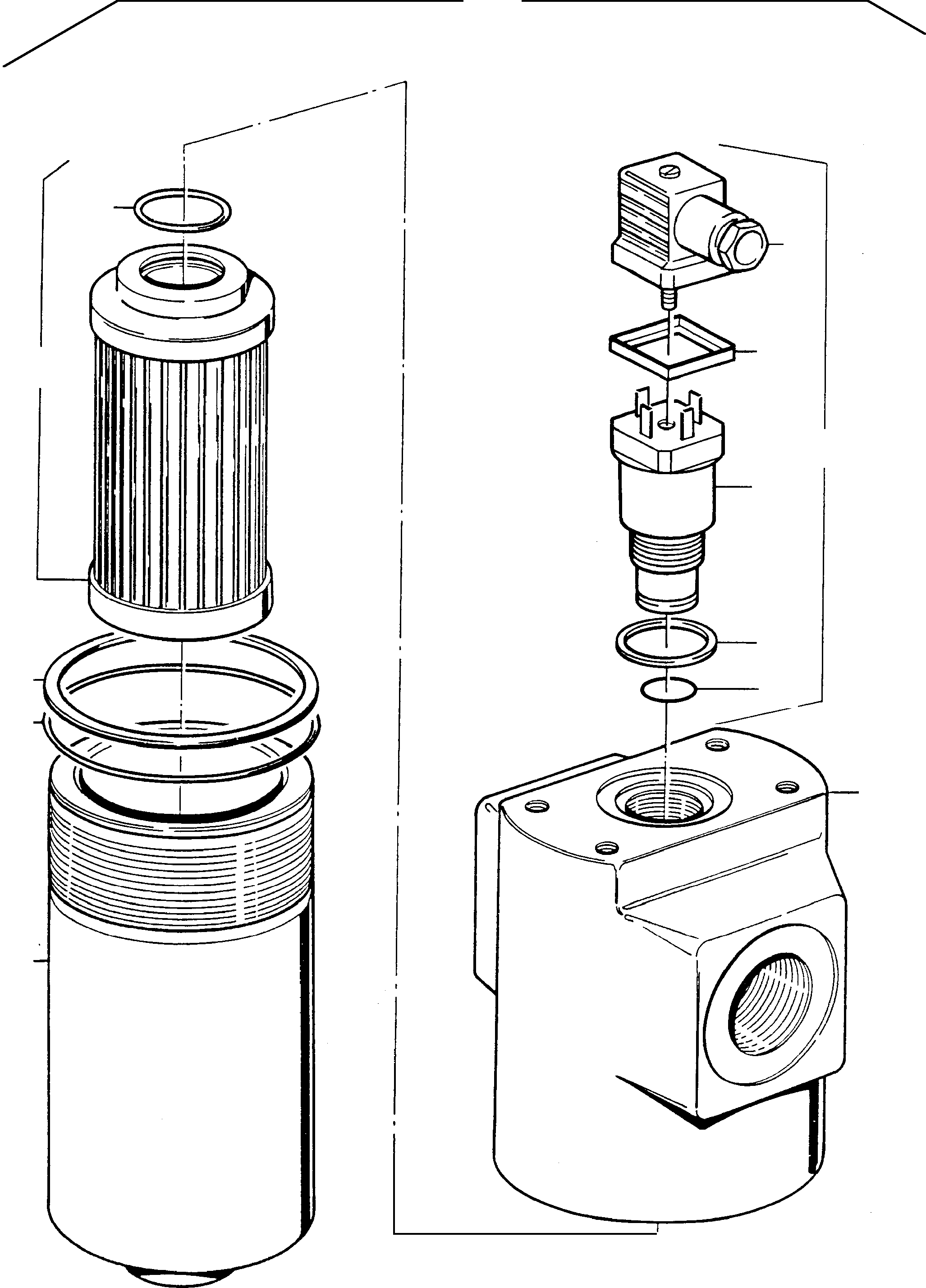 Komatsu parts book diagram for PC3000-1 S/N 06194: HYDRAULIC FILTER