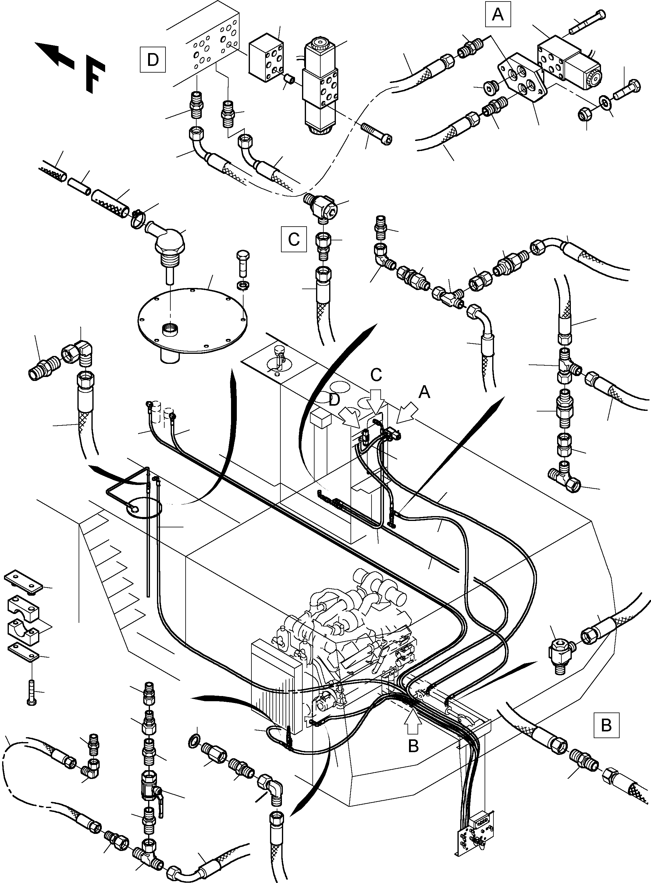 Komatsu parts book diagram for PC3000-1 S/N 06194: REFUELING EQUIPMENT