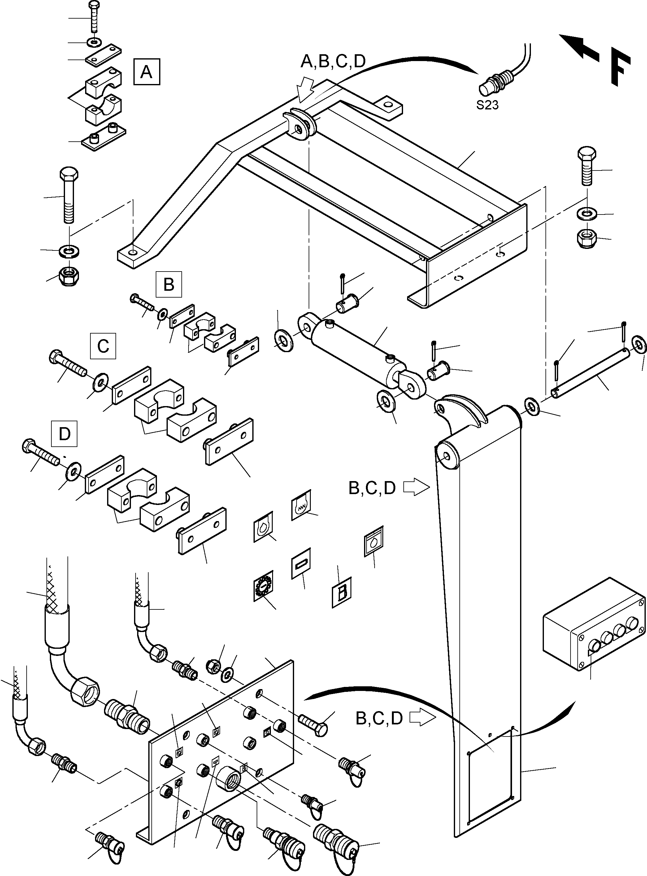 Komatsu parts book diagram for PC3000-1 S/N 06197: REFUELING EQUIPMENT
