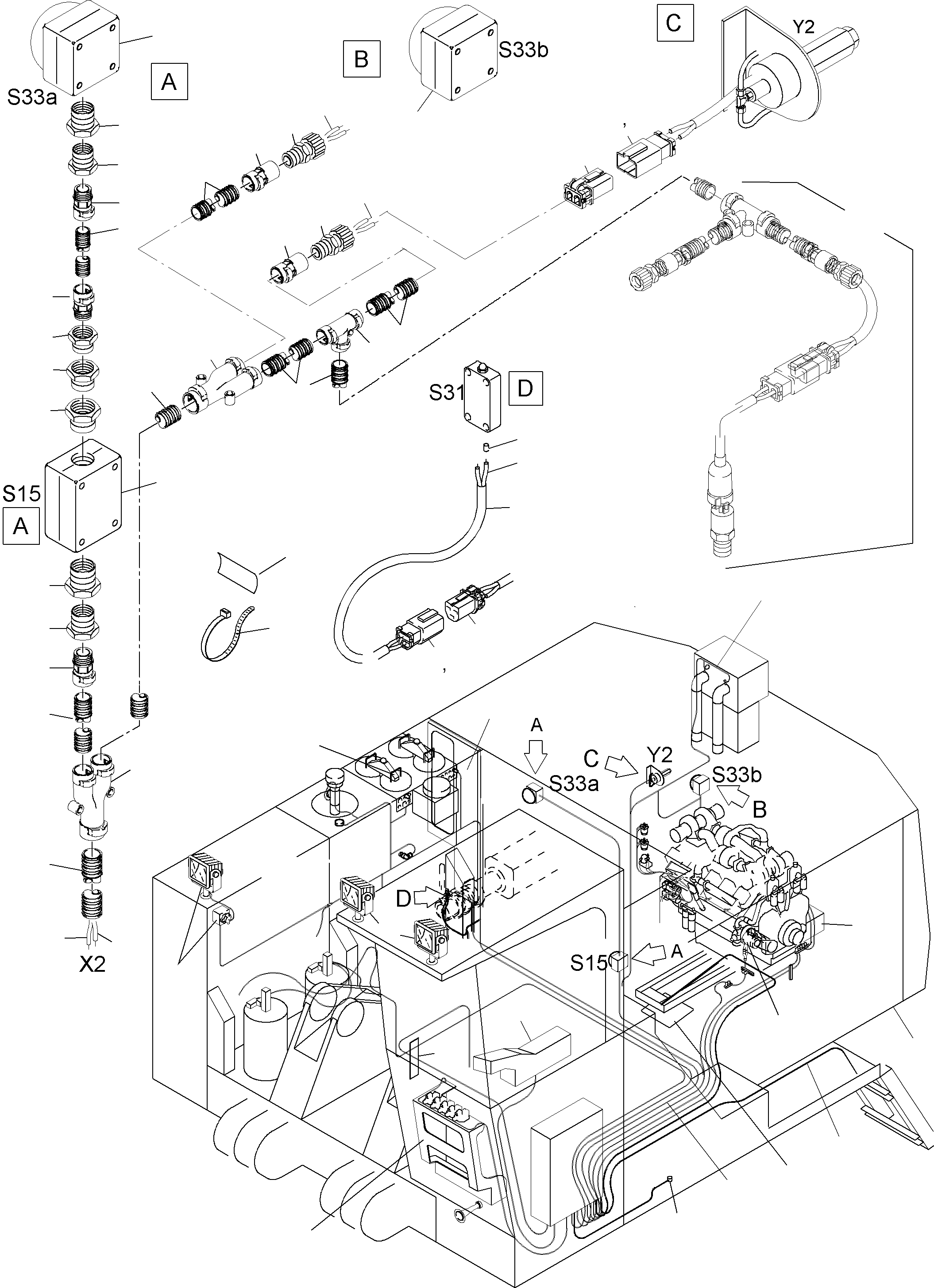 Excavators Mining Komatsu / PC3000-1 S/N 06203(g06203) / Electric Equipment(485-2100h : 485-2100h)