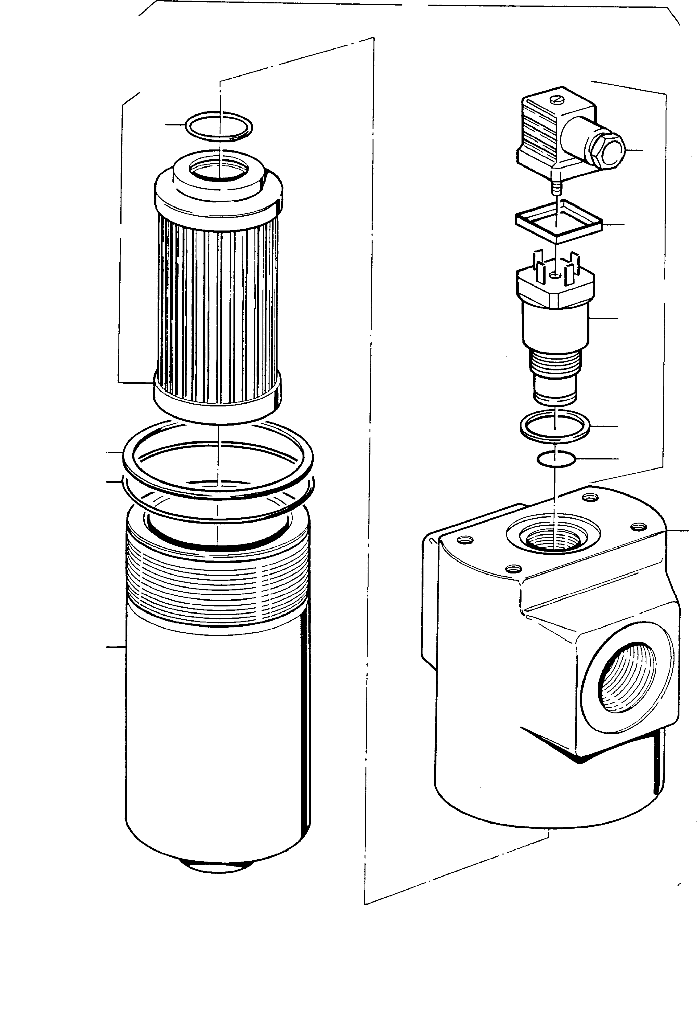 Komatsu parts book diagram for PC3000-1 S/N 06206: HYDRAULIC FILTER