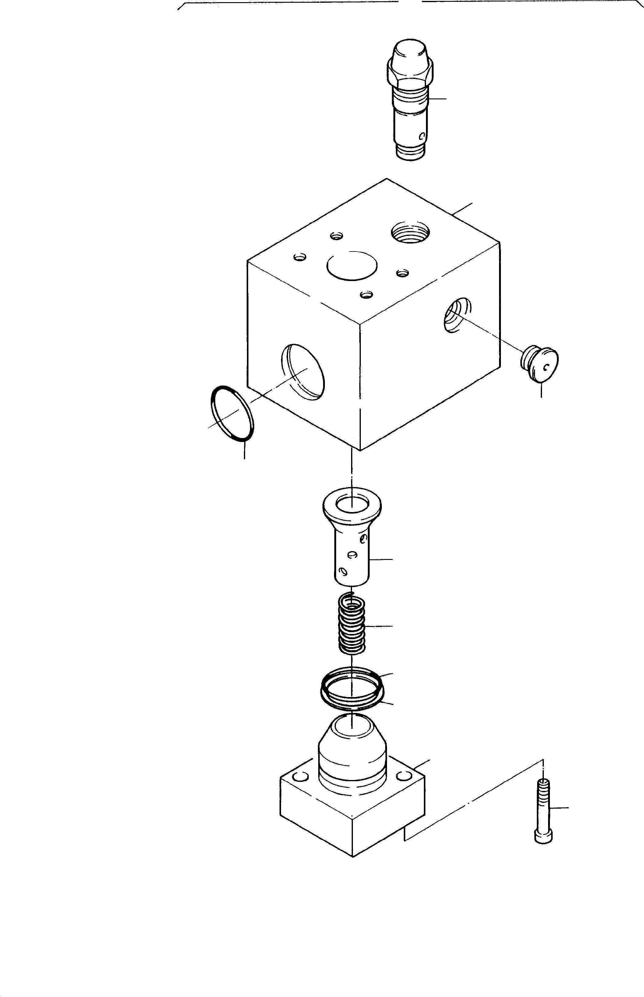 Komatsu parts book diagram for PC3000-1 S/N 06209: THROTTLE CHECK VALVE
