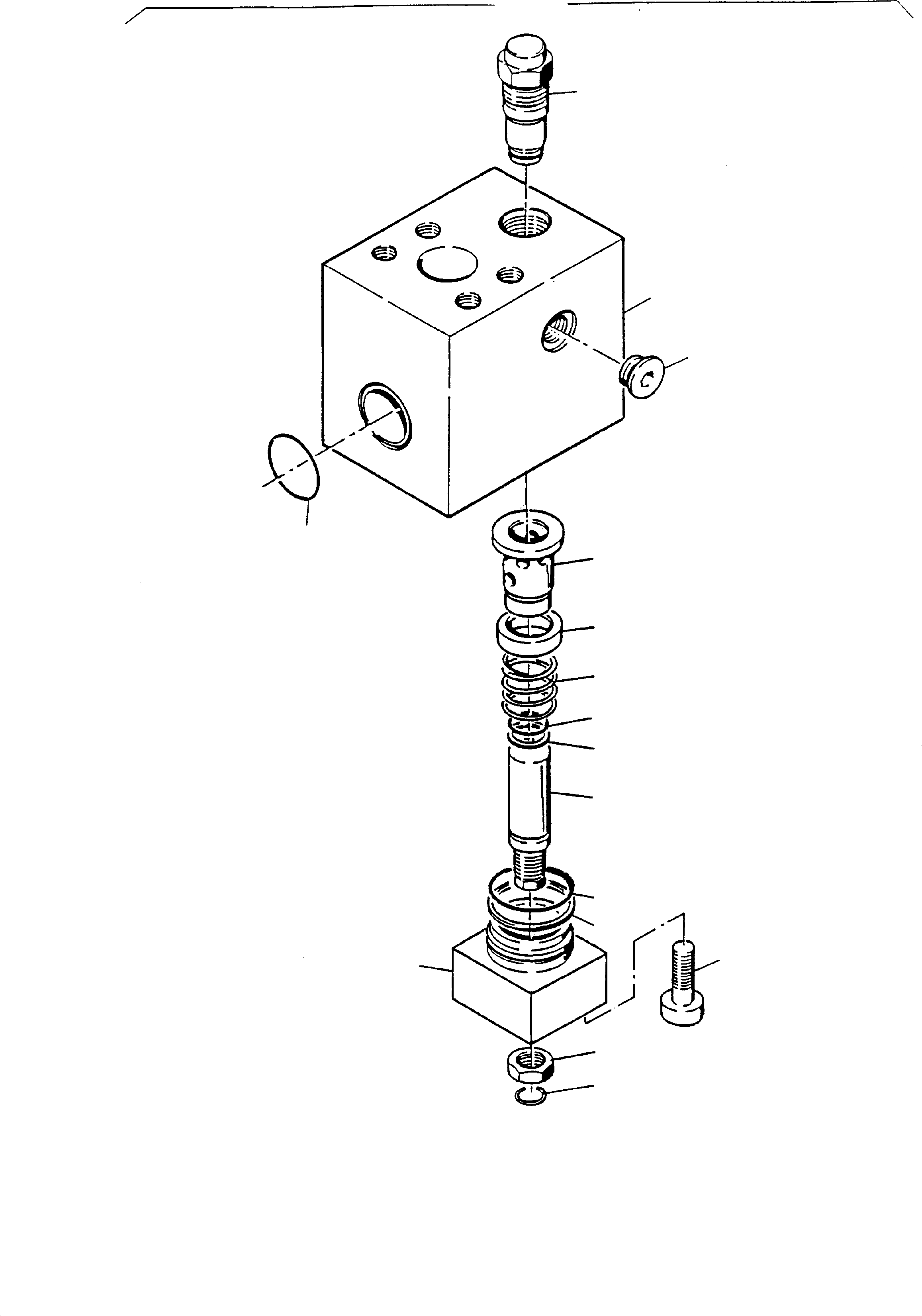 Komatsu parts book diagram for PC3000-1 S/N 06209: THROTTLE CHECK VALVE