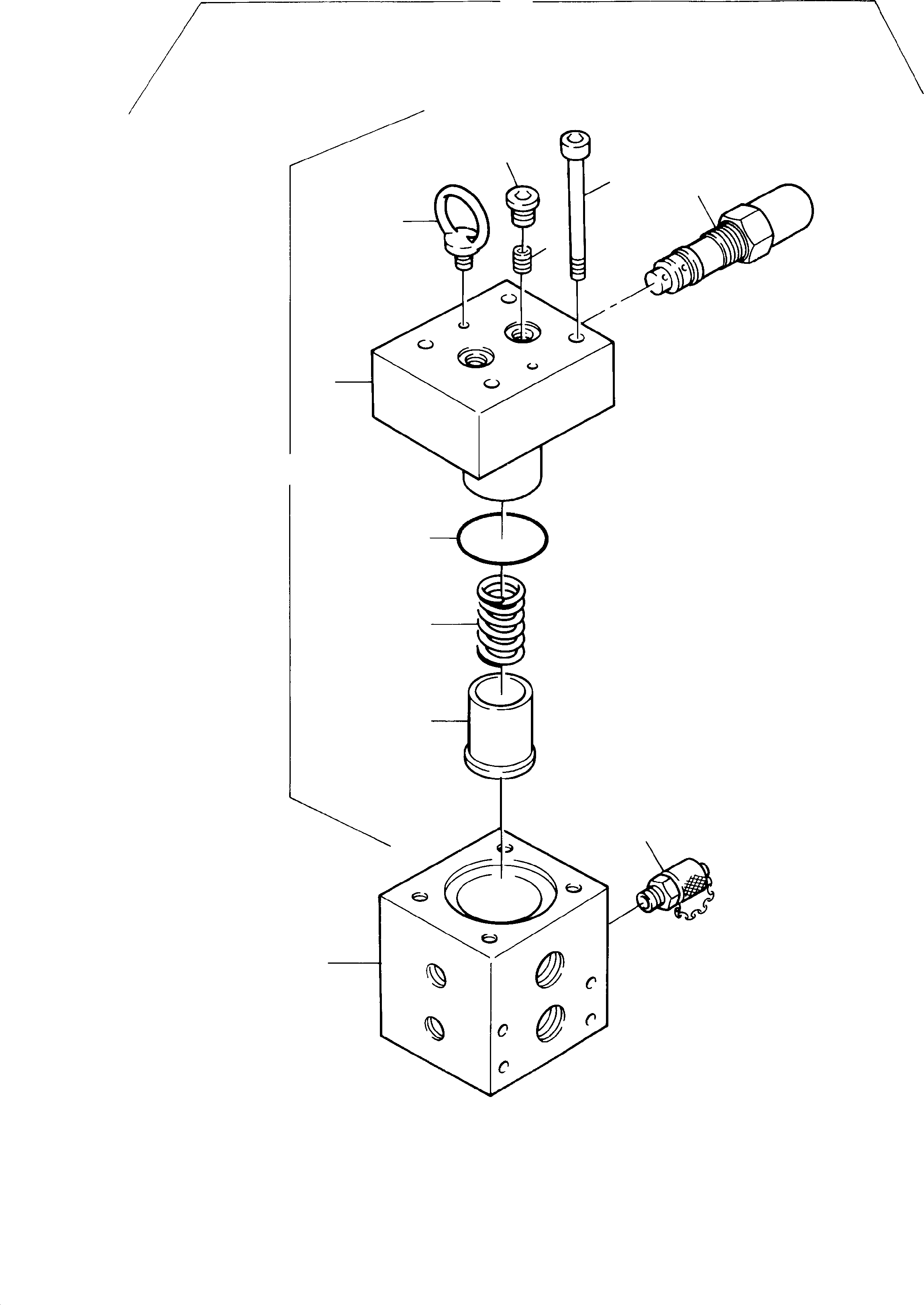 Komatsu parts book diagram for PC3000-1 S/N 06209: VALVE BLOCK