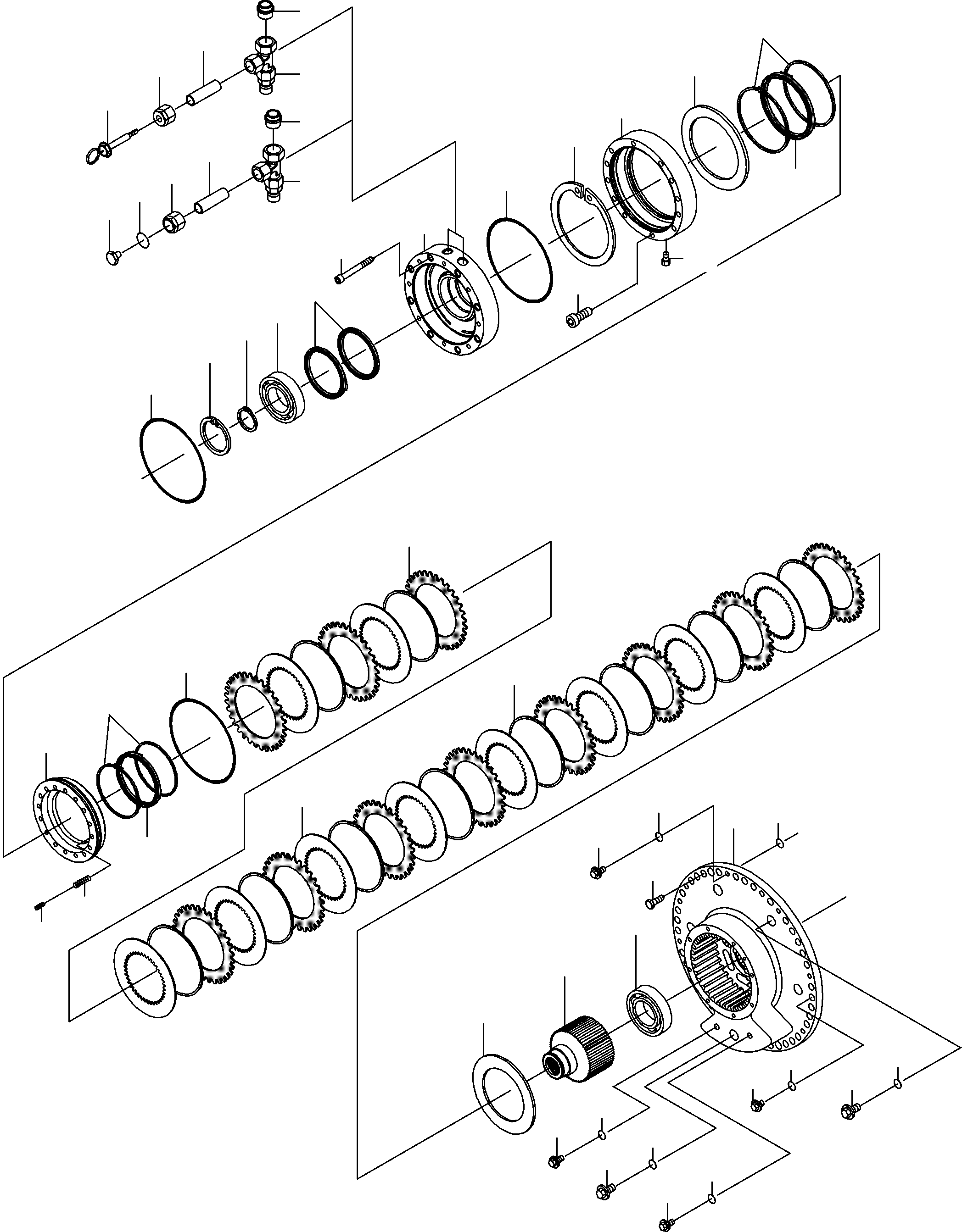 Komatsu parts book diagram for PC3000-1 S/N 06209: SLEW GEARBOX WITH BRAKE