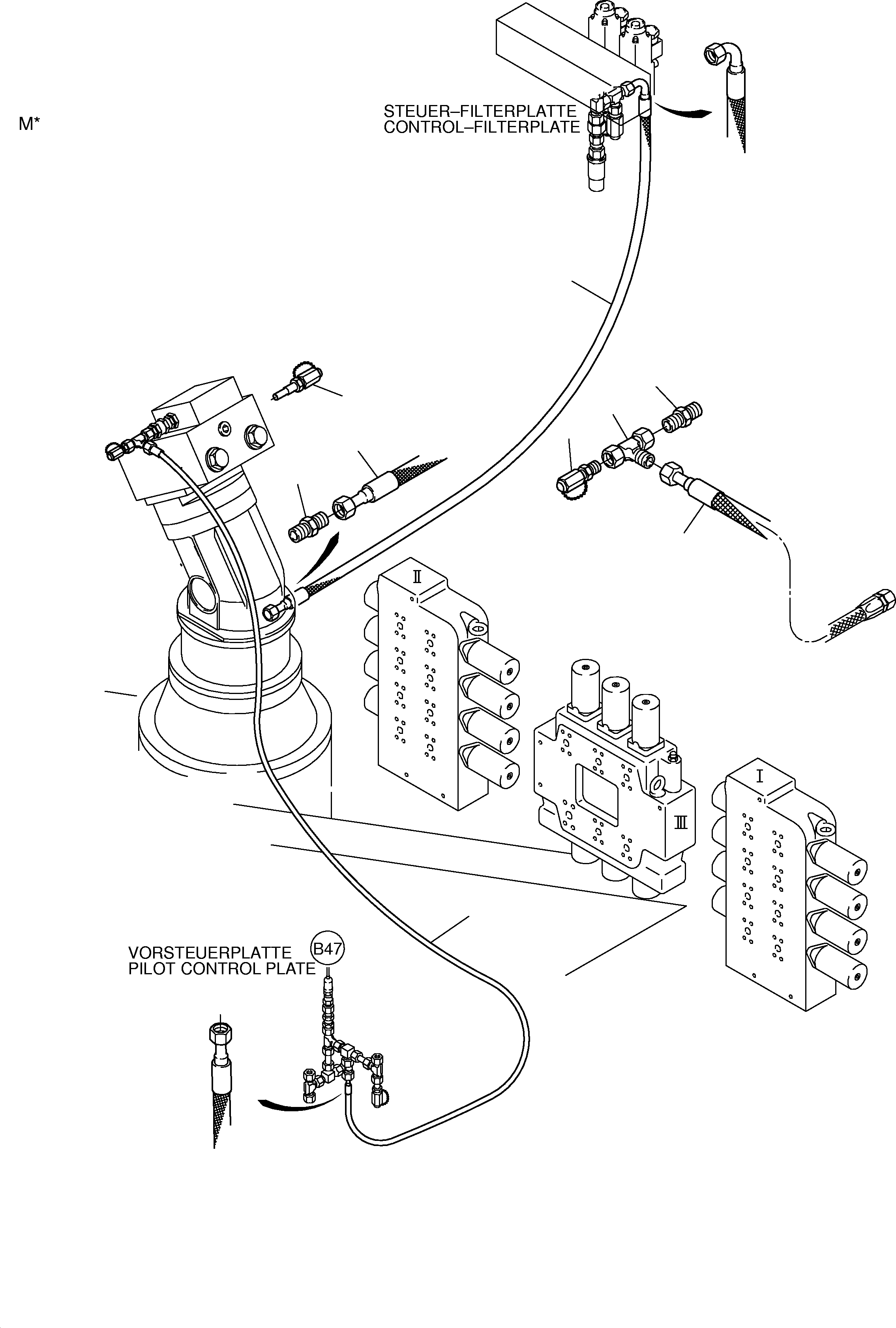 Komatsu parts book diagram for PC3000-1 S/N 06211: CONTROL SLEW GEAR (X,Y)