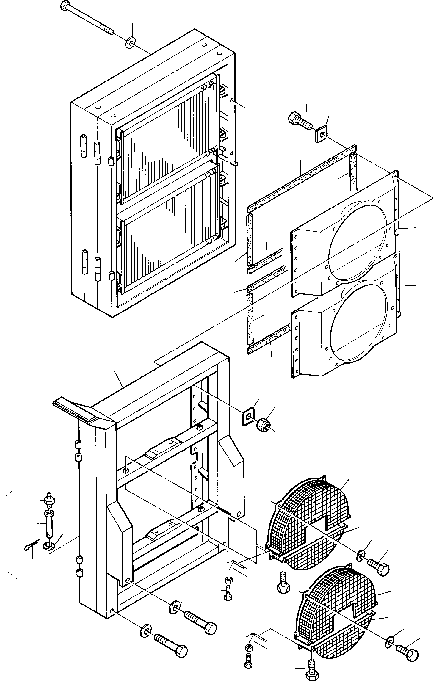 Komatsu parts book diagram for PC3000-1 S/N 06211: OIL COOLER SYSTEM