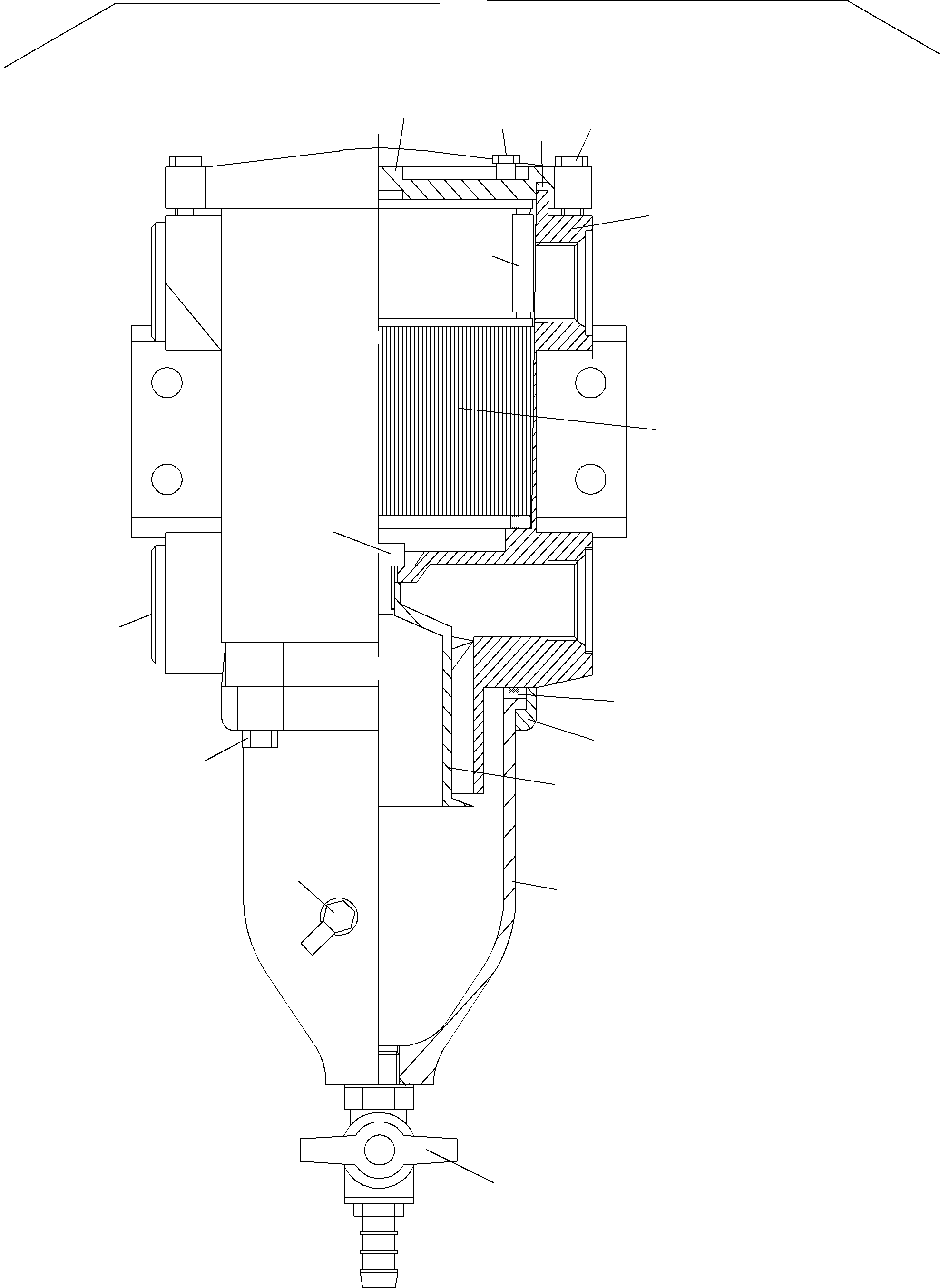 Komatsu parts book diagram for PC3000-1 S/N 06211: SEPARATOR ASSY