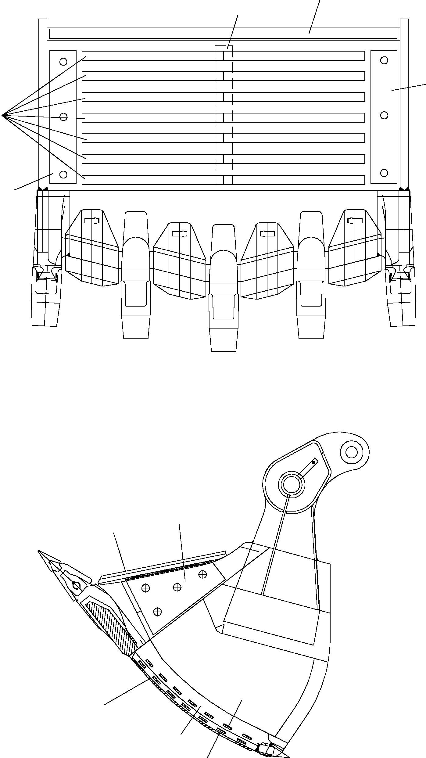 Excavators Mining Komatsu / PC3000-6 S/N 06215(g06215) / Wear and Tear Parts Bucket Clam 15 cbm  WP3(485-5363 : 485-5363)