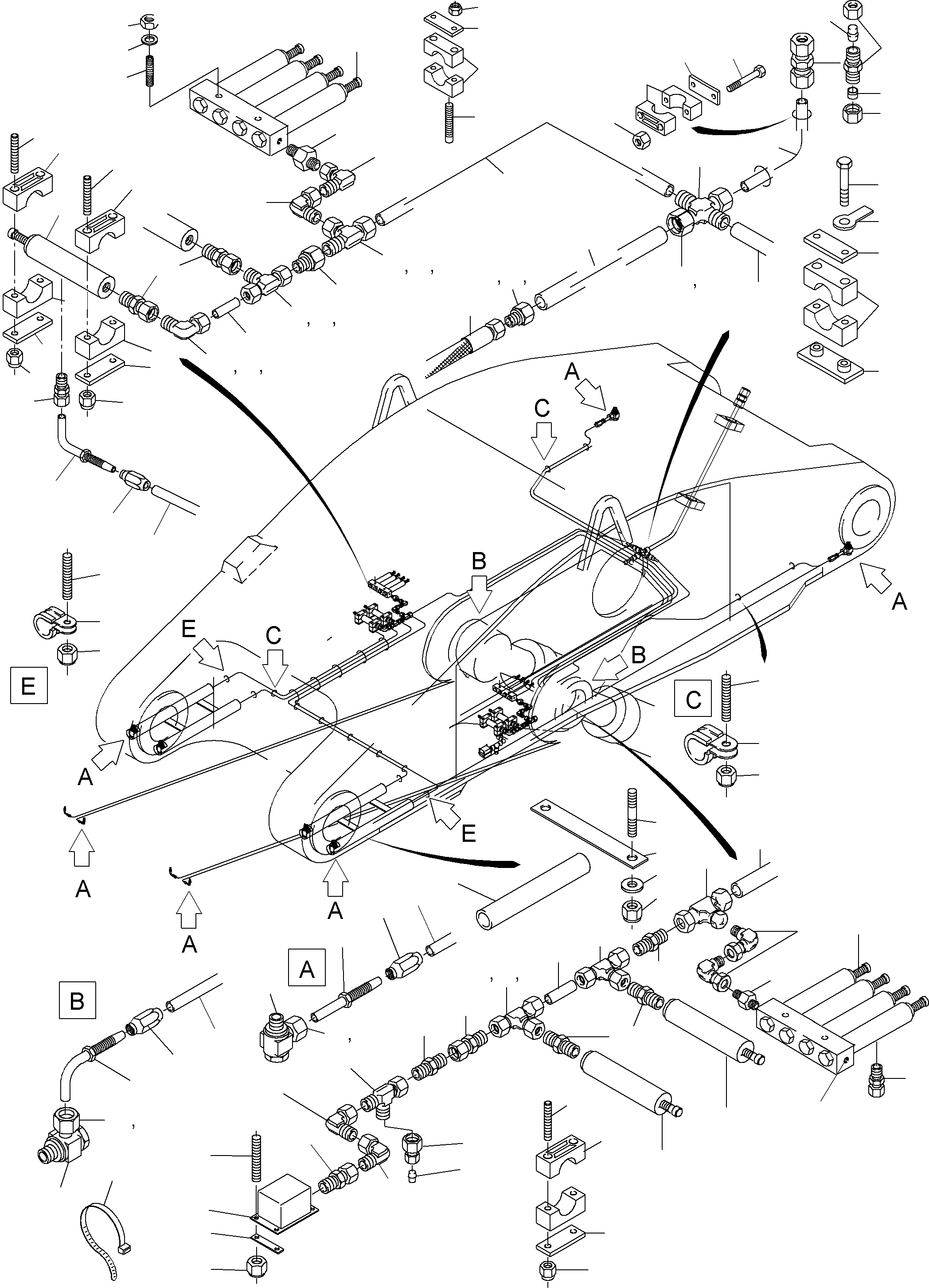 Excavators Mining Komatsu / PC3000-6 S/N 06215(g06215) / Stick 4,3 m - Central Lubrication(485-2355c : 485-2355c)