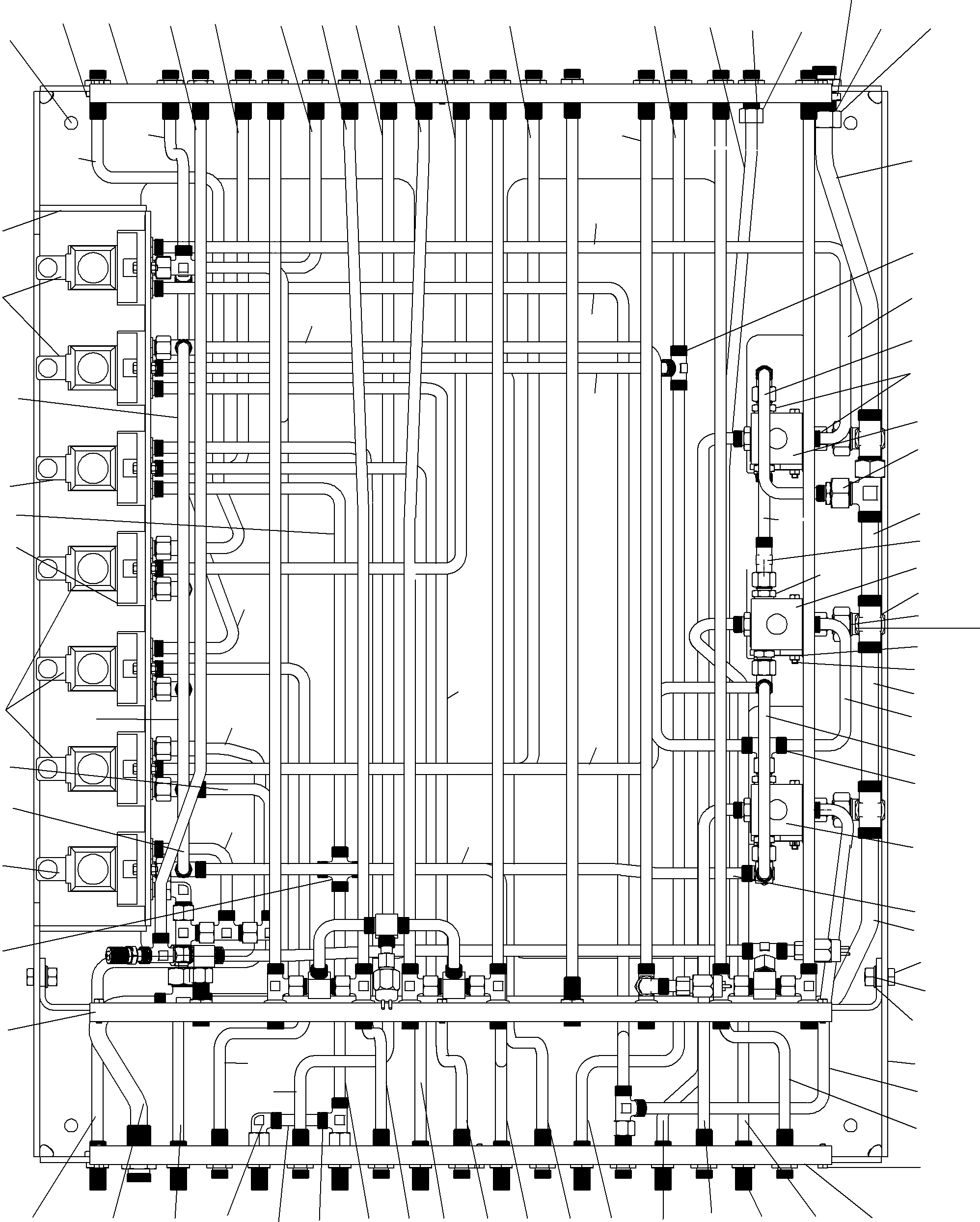 Excavators Mining Komatsu / PC3000-6 S/N 06215(g06215) / Pipes - Pilot Control Plate (BBE)(485-1882e : 485-1882e)