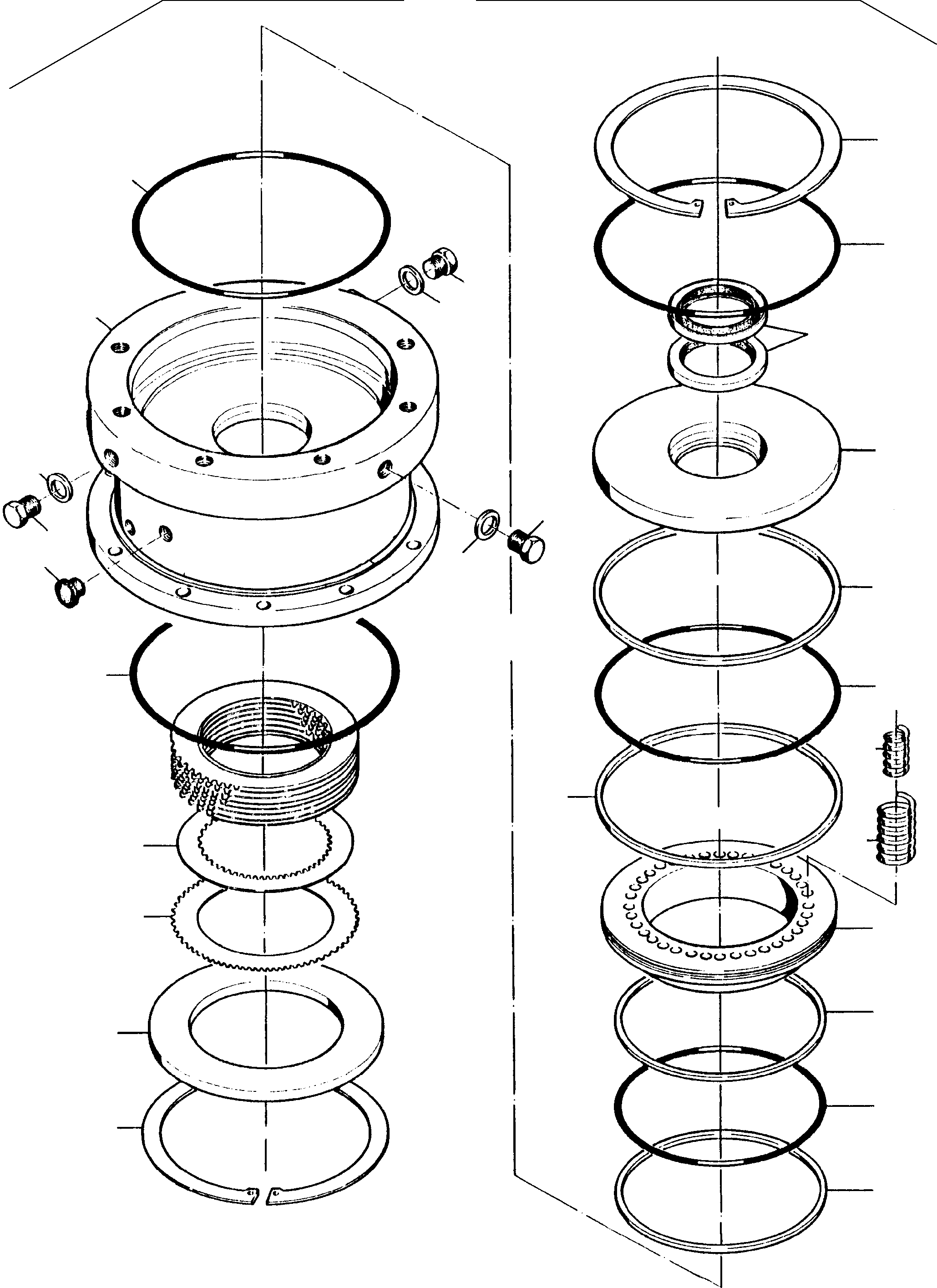 Komatsu parts book diagram for PC3000-6 S/N 06217: BRAKE