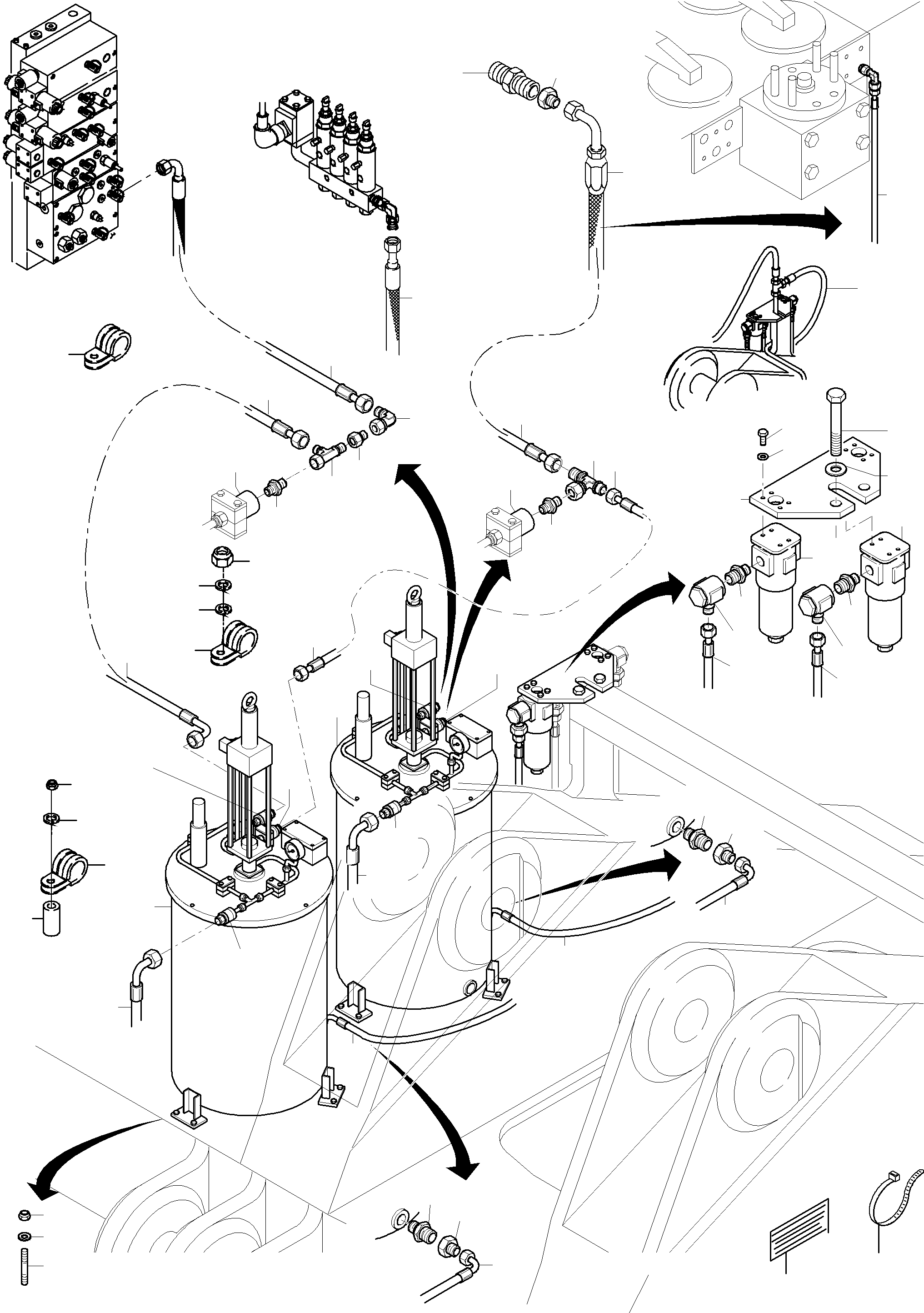 Komatsu parts book diagram for PC3000-6 S/N 06217: LUBE PUMP ARR. WITH HYDR. DRIVE