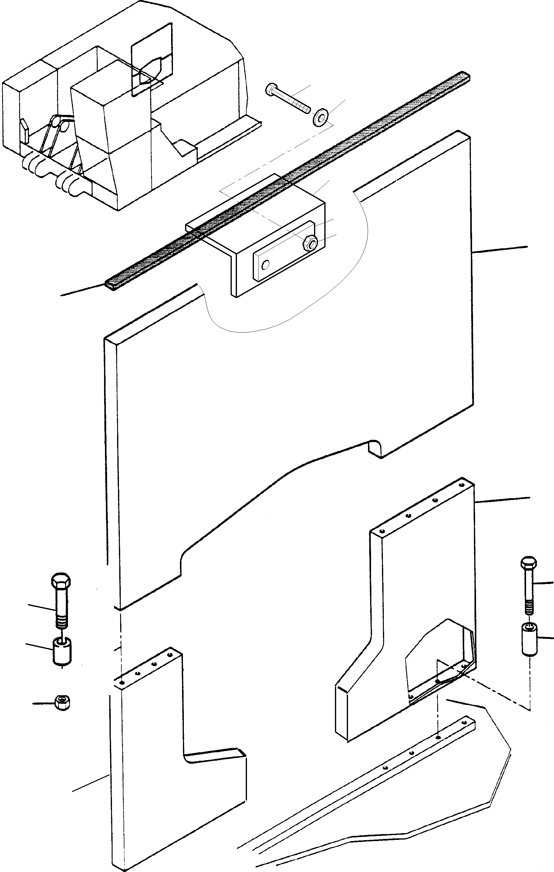 Komatsu parts book diagram for PC3000-6 S/N 06217: FIRE WALL