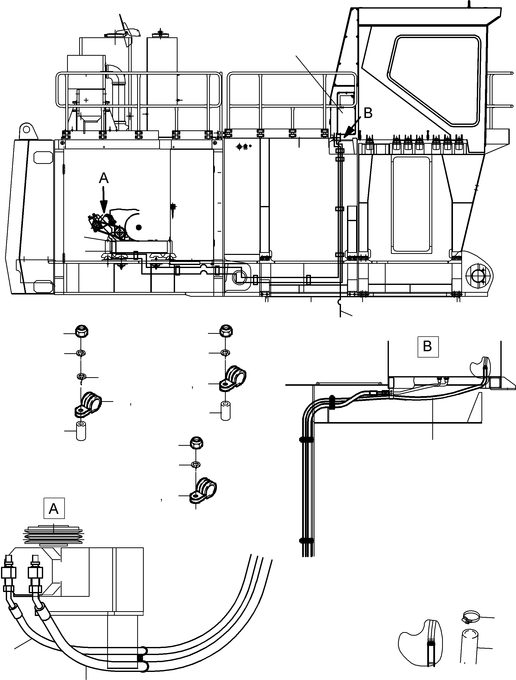 Komatsu parts book diagram for PC3000-6 S/N 06217: AIR CONDITION ARR.