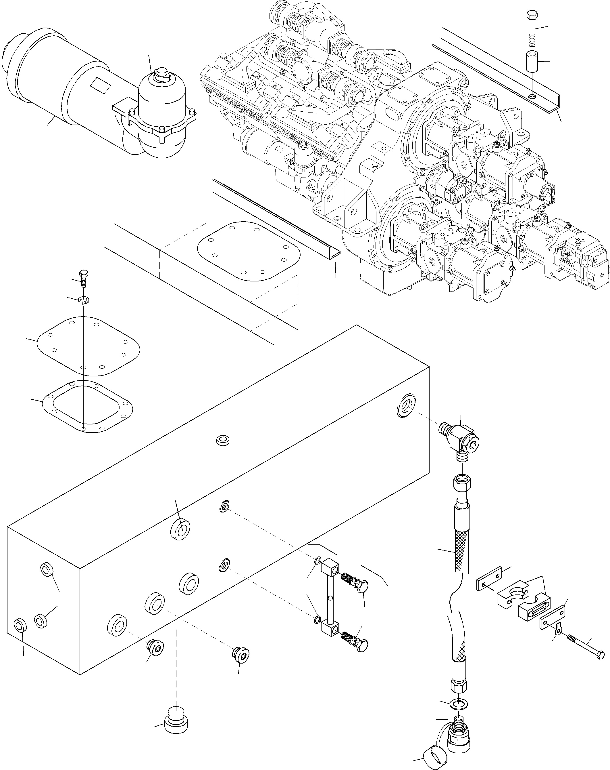 Excavators Mining Komatsu / PC3000-6 S/N 06222(g06222) / Oil Management System(485-1221 : 485-1221)