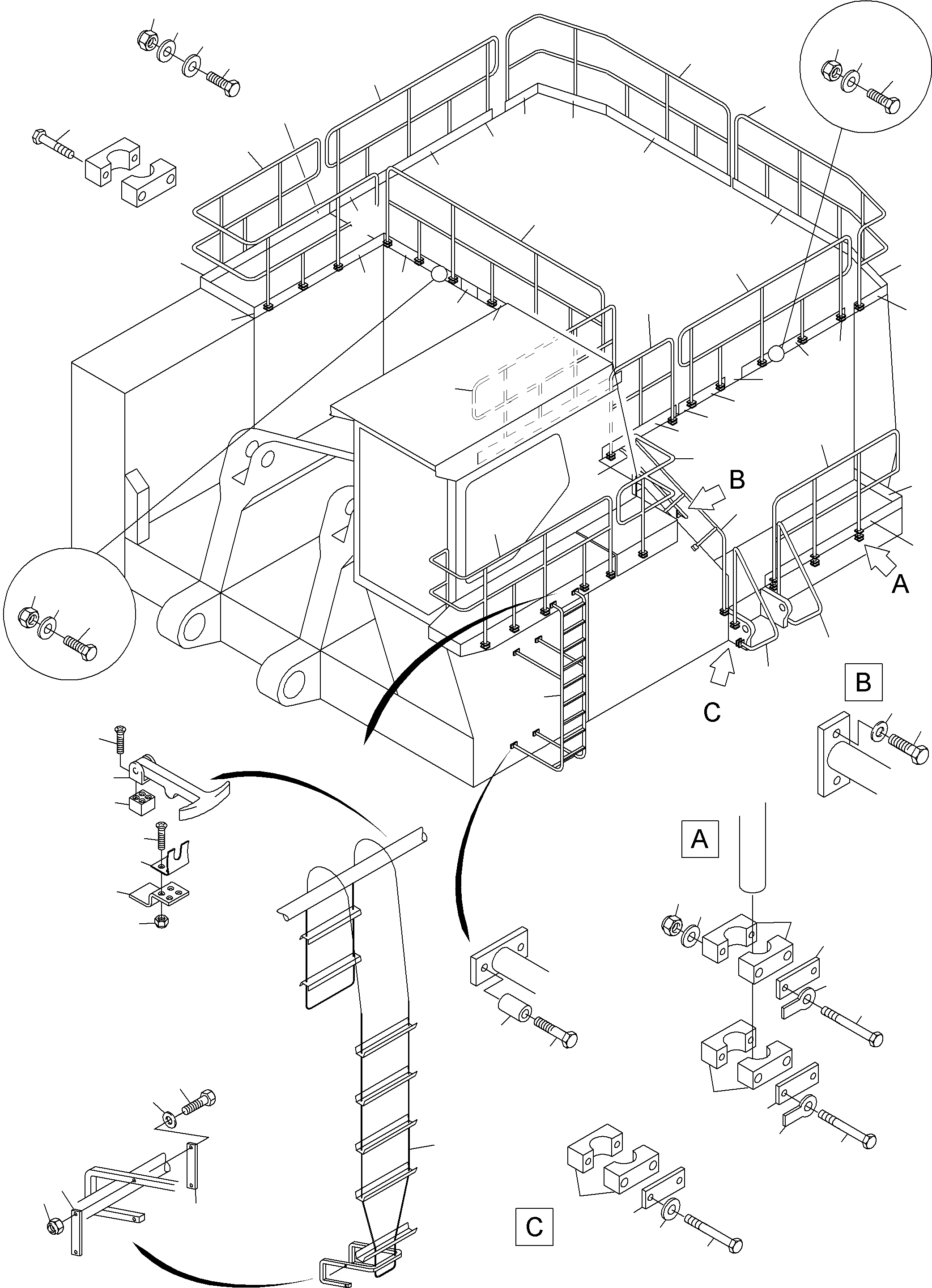 Excavators Mining Komatsu / PC3000-6 S/N 06222(g06222) / Rails(485-1022-1 : 485-1022-1)