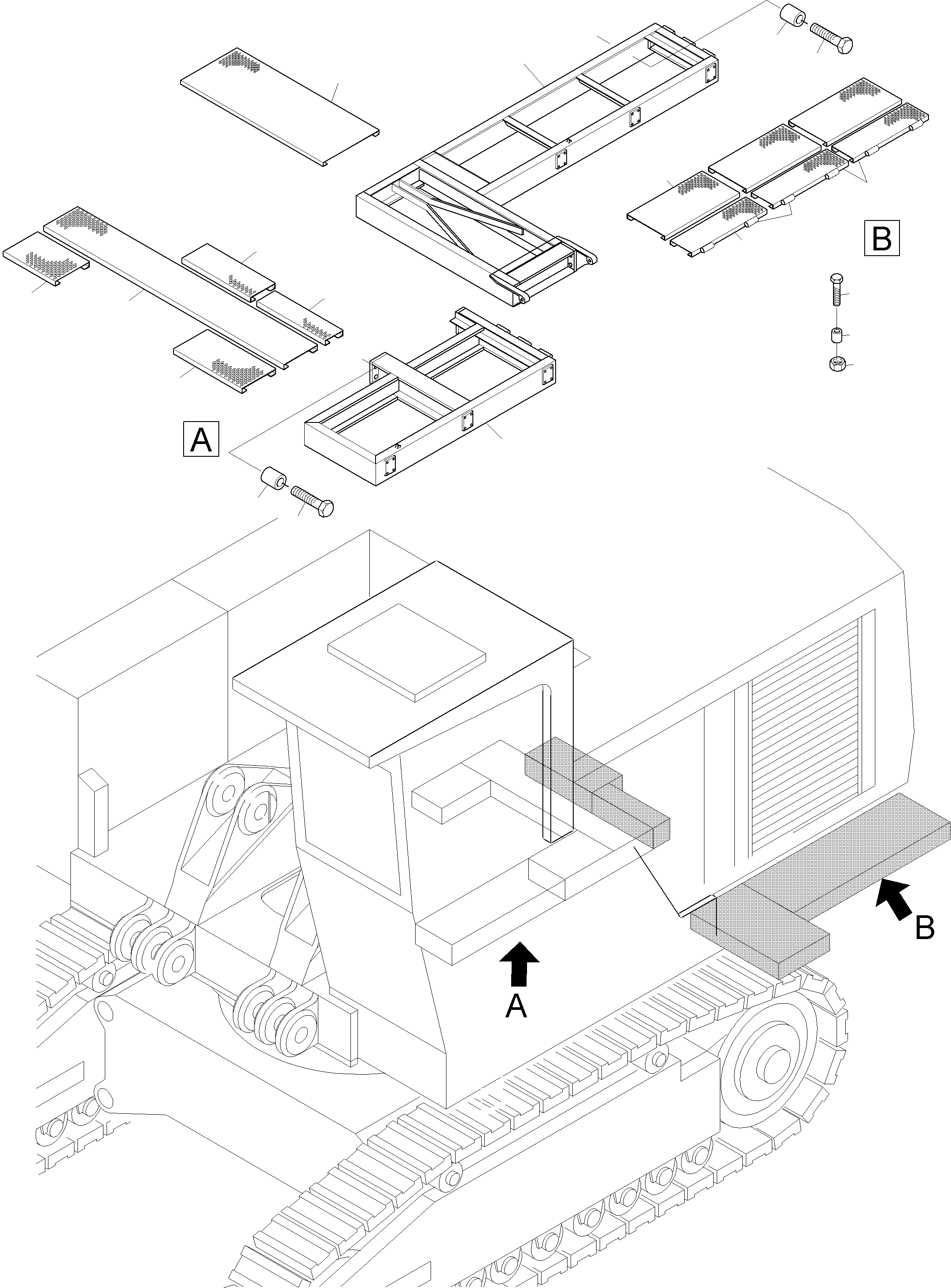 Excavators Mining Komatsu / PC3000-6 S/N 06222(g06222) / Platform(485-1052-1 : 485-1052-1)