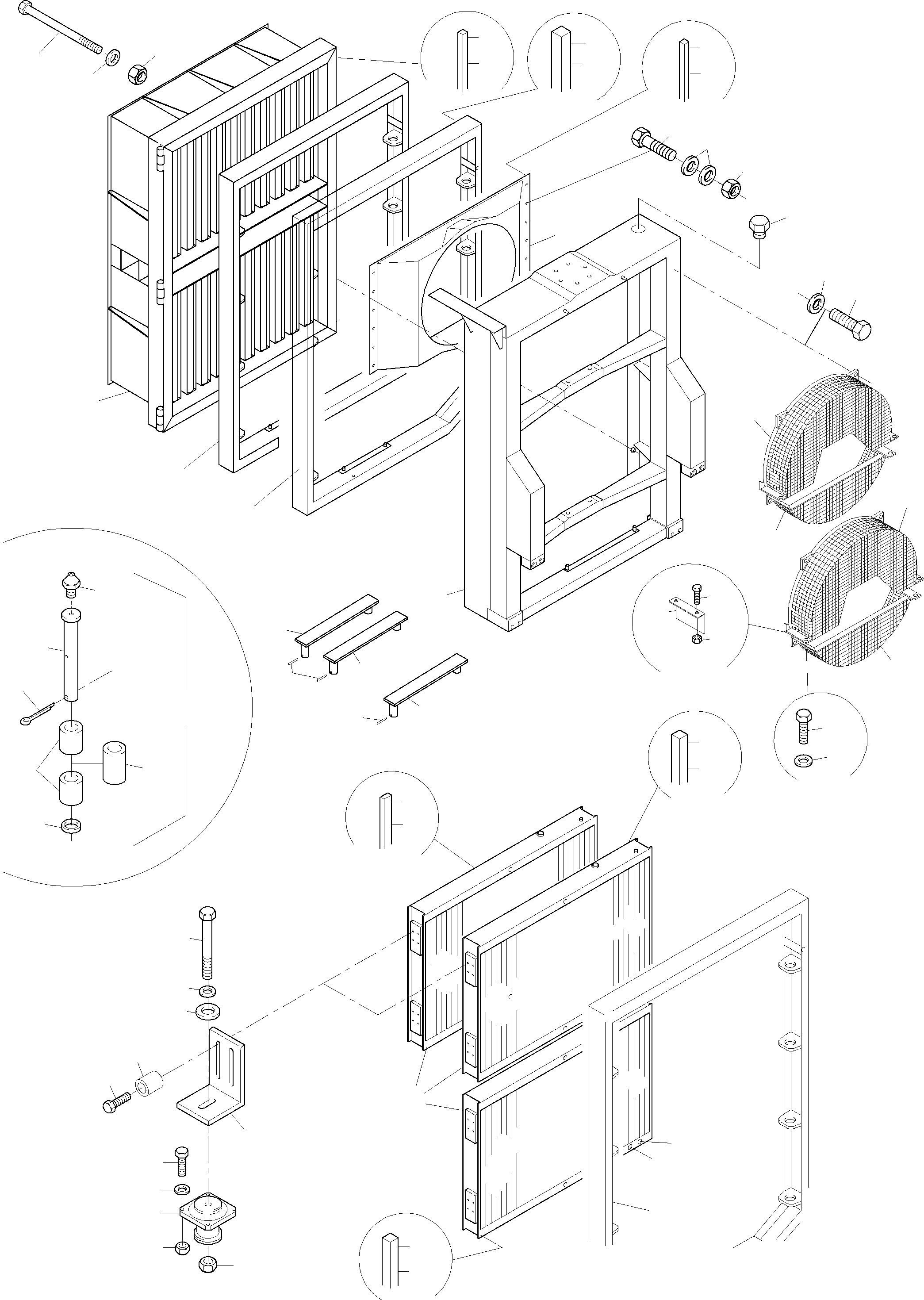Excavators Mining Komatsu / PC3000-6 S/N 06222(g06222) / Oil Cooler System(485-1813-1 : 485-1813-1)