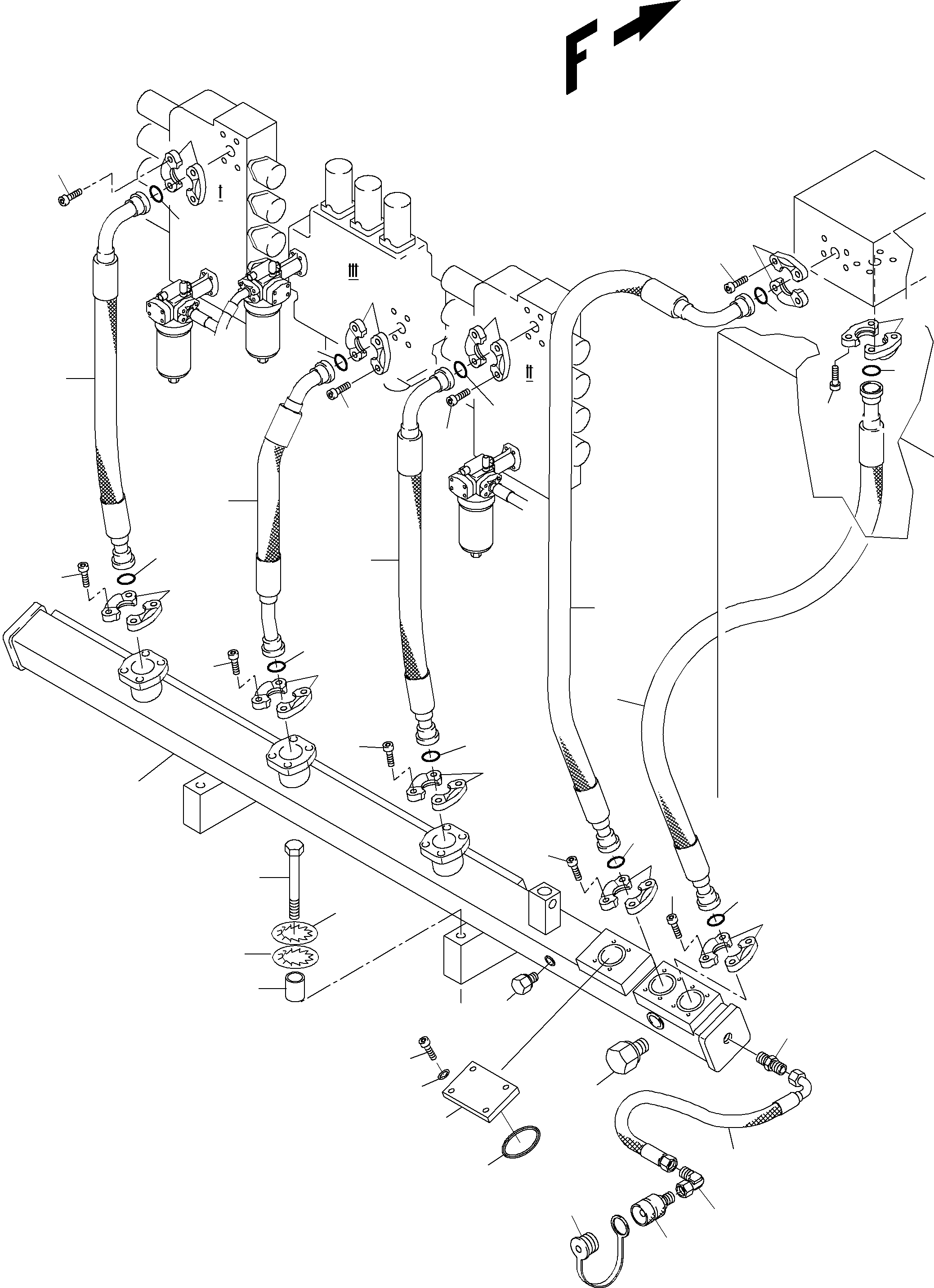 Excavators Mining Komatsu / PC3000-6 S/N  06230(g06230) / Return Lines - ControlBlocks(485-1865 : 485-1865)