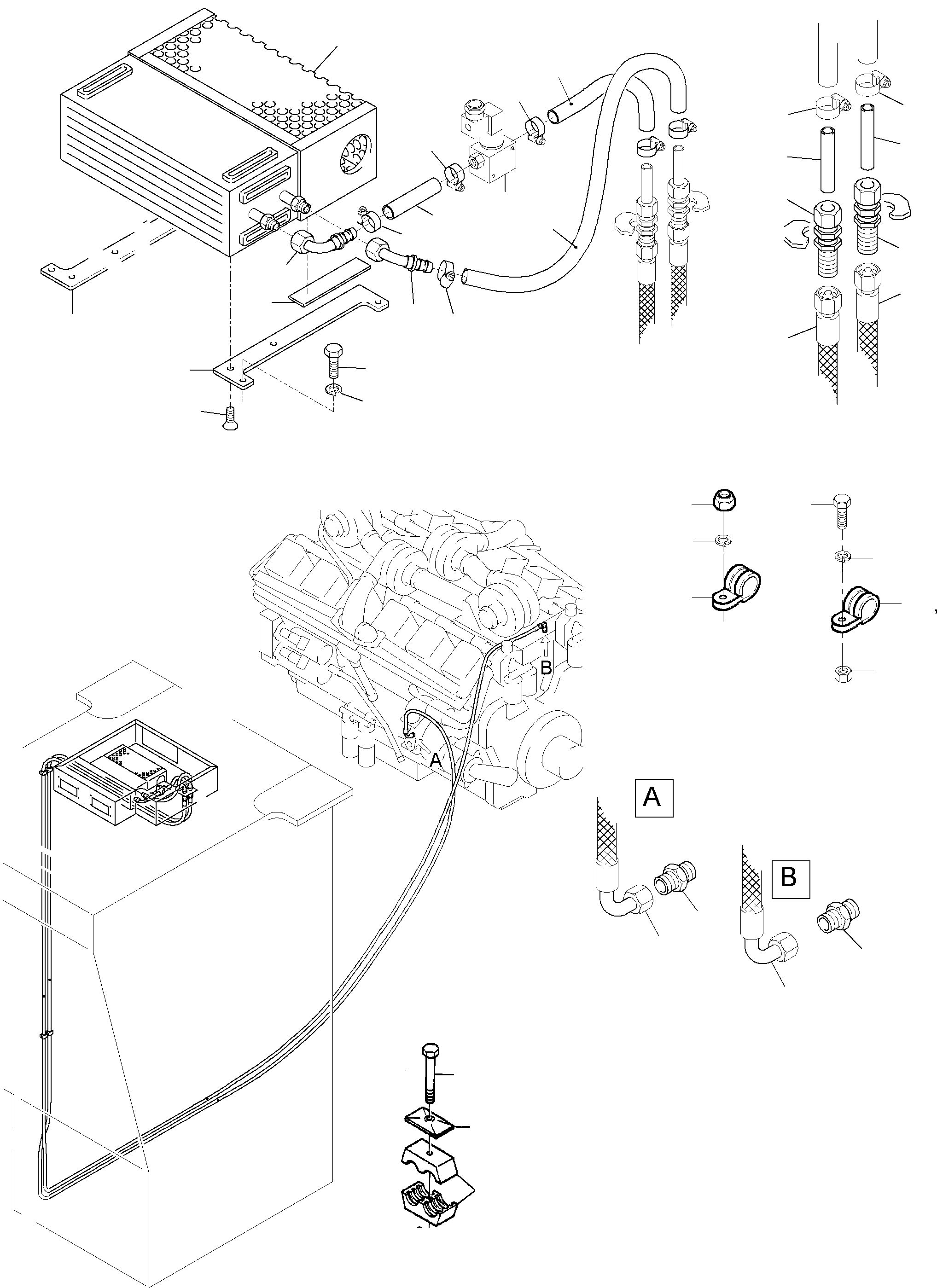 Excavators Mining Komatsu / PC3000-6 S/N  06230(g06230) / Cab Heater Arr.(485-2011a : 485-2011a)