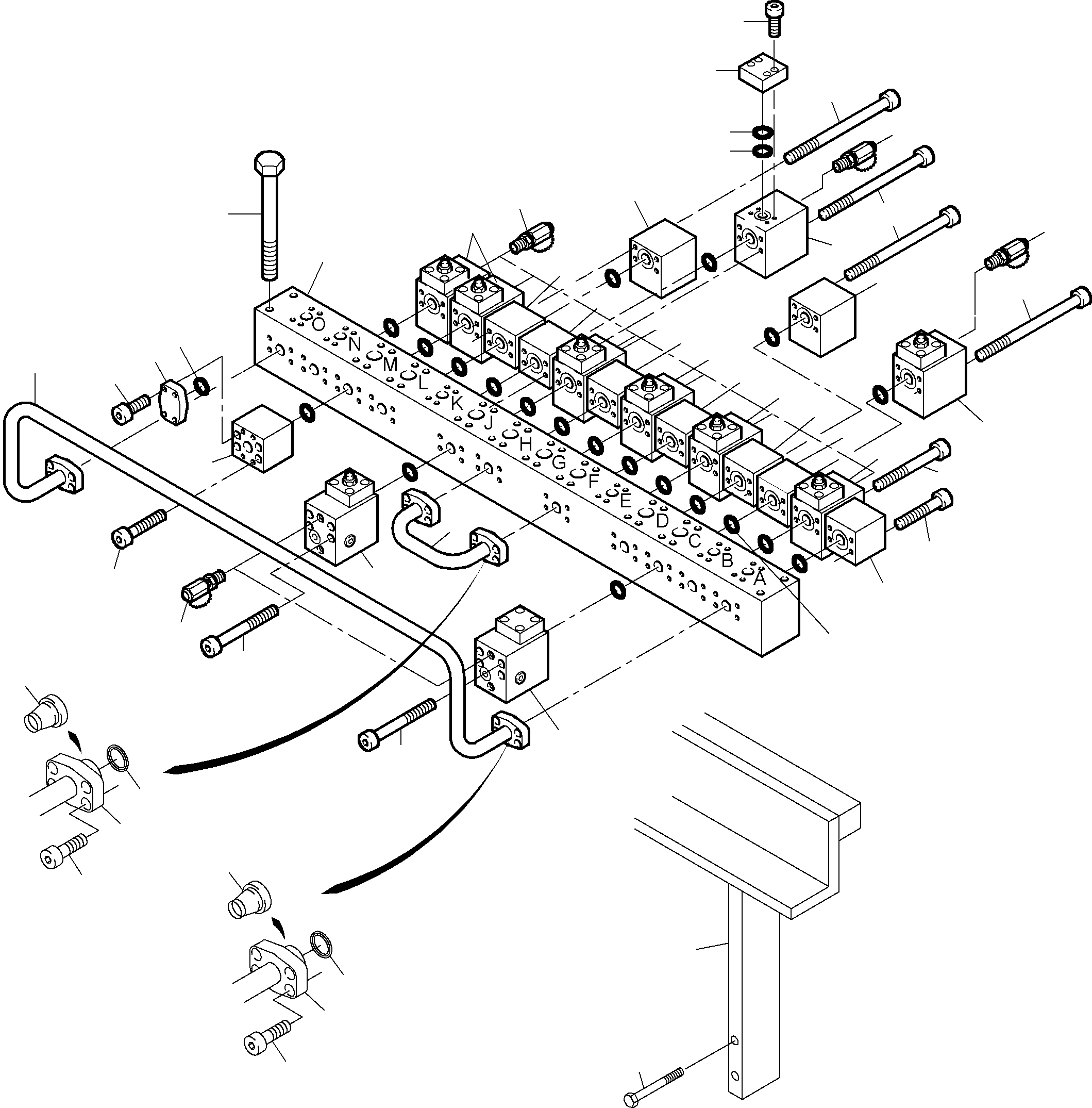 Excavators Mining Komatsu / PC3000-6 S/N  06230(g06230) / Manifold (BBE)(485-1860e : 485-1860e)