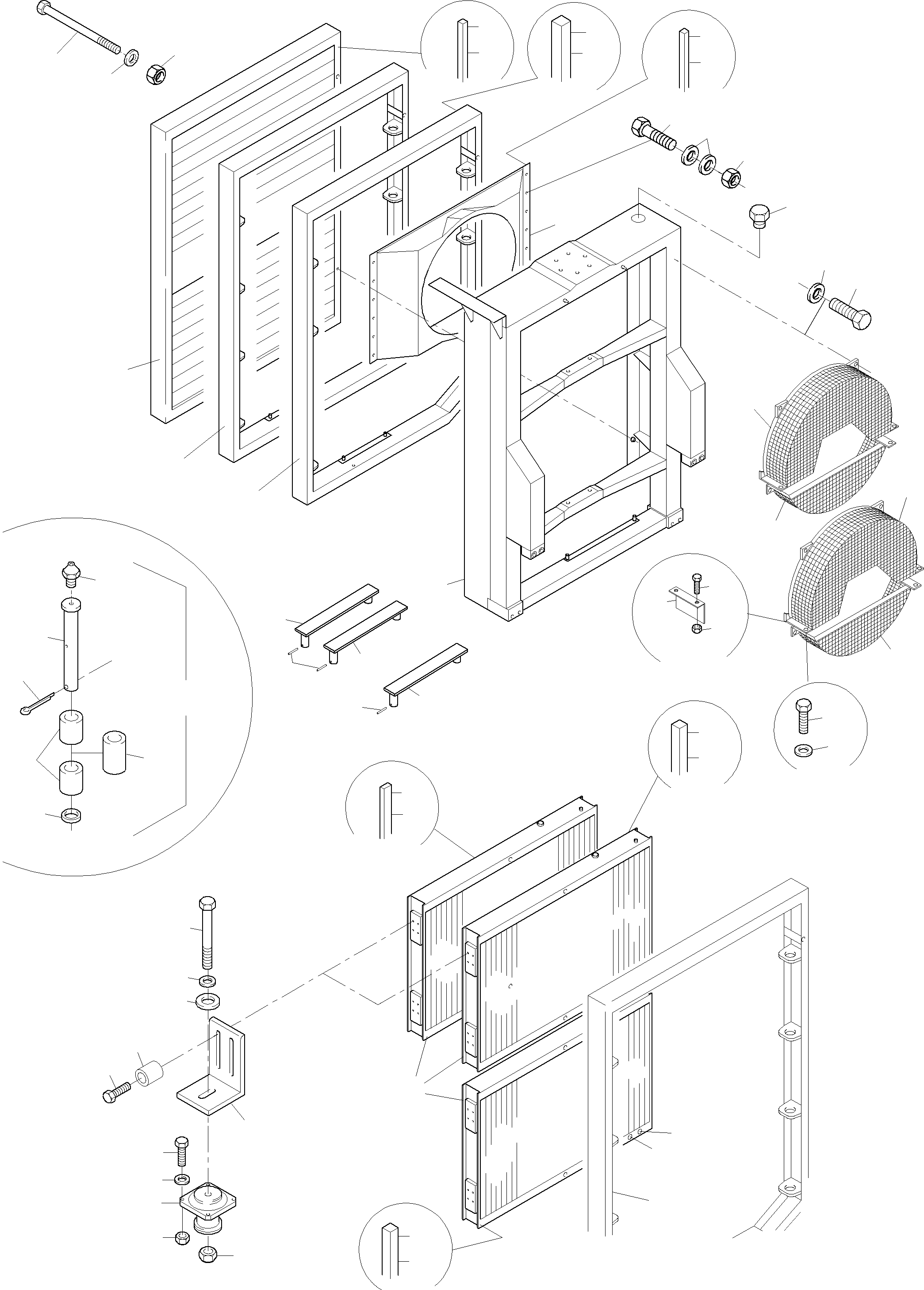 Komatsu parts book diagram for PC3000-6 S/N 06232: OIL COOLER SYSTEM 55 DEGREE
