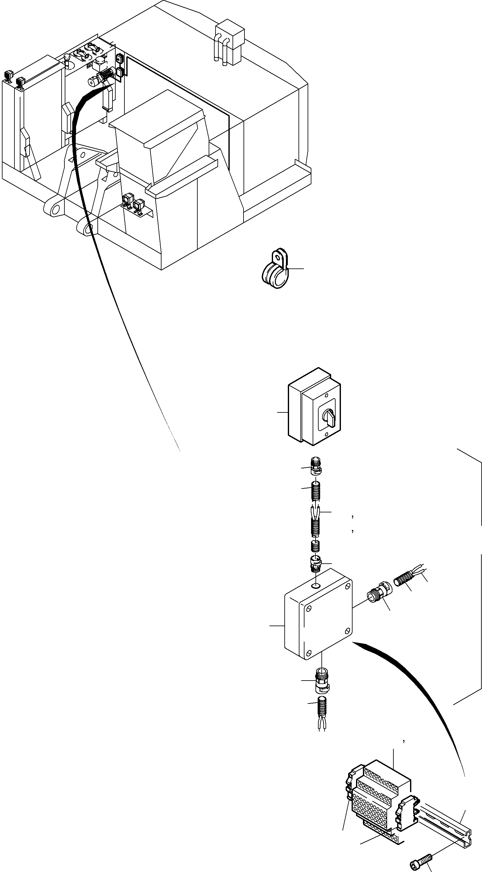 Komatsu parts book diagram for PC3000-6 S/N 06232: ELECTRIC PARTS - TRANSFUSING PUMP