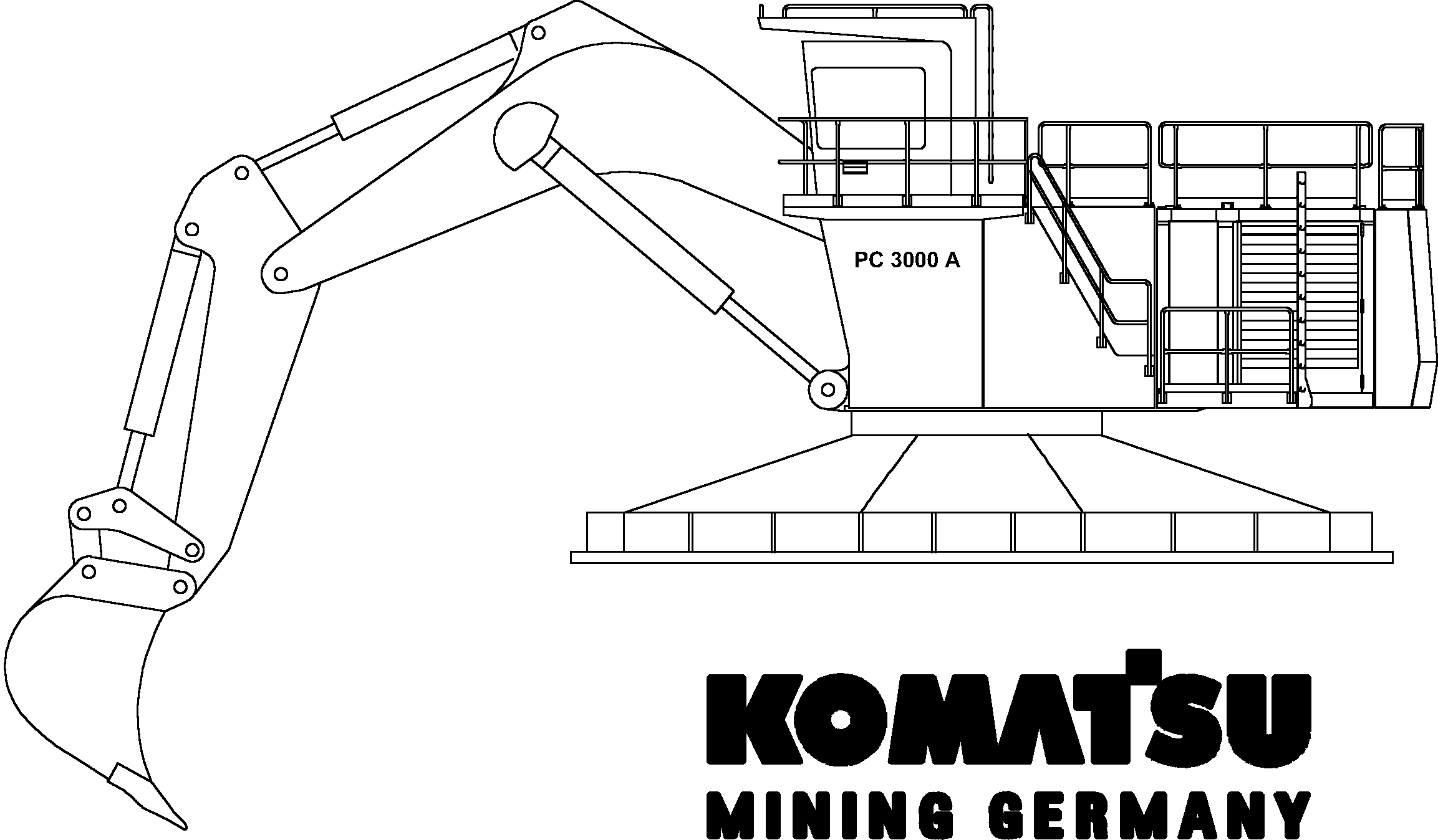 Excavators Mining Komatsu / PC3000-1A S/N 06233(g06233)