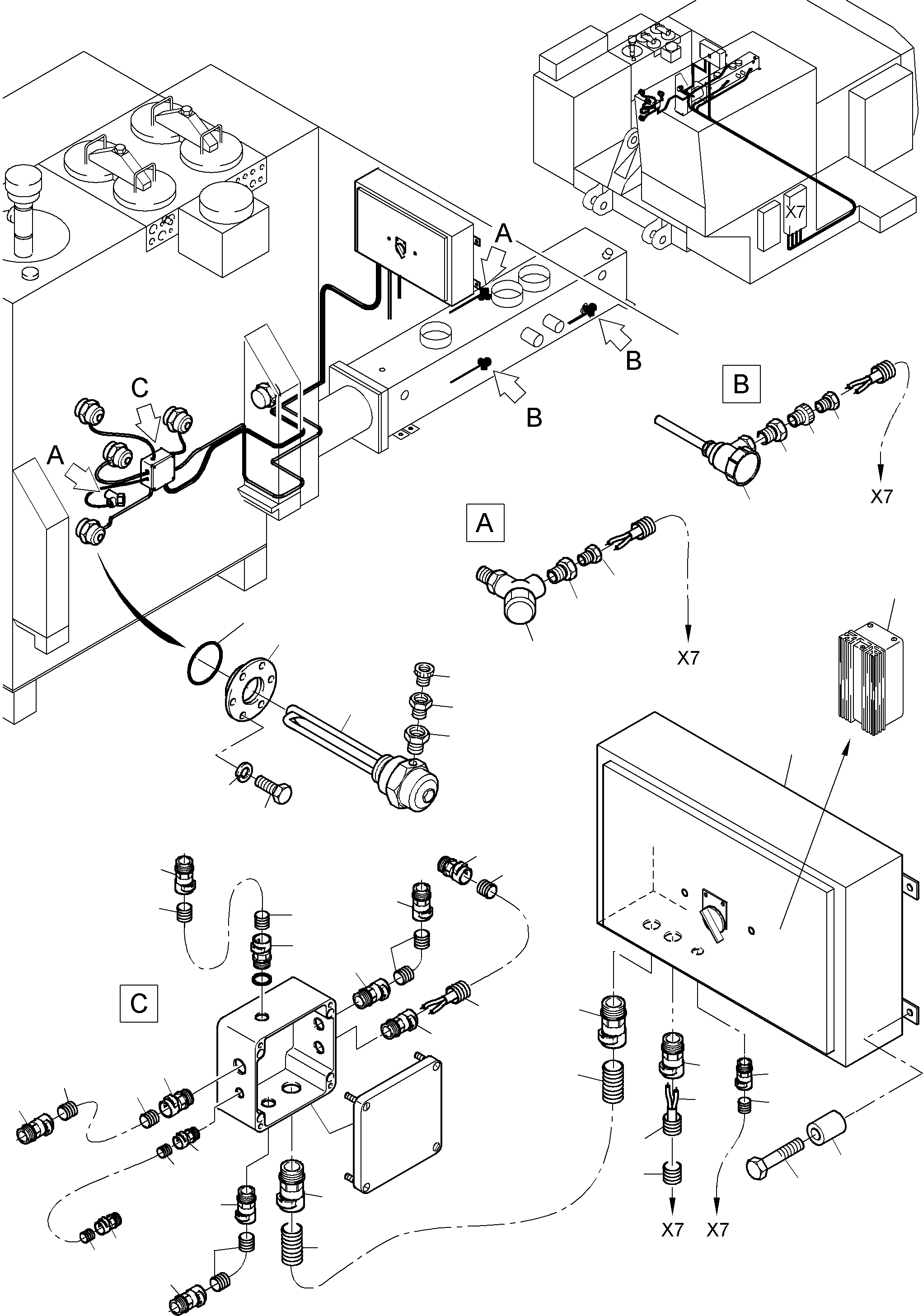 Excavators Mining Komatsu / PC3000-1A S/N 06233(g06233) / Temperature Conditioning-Hydraulic oil(155-2500 : 155-2500)